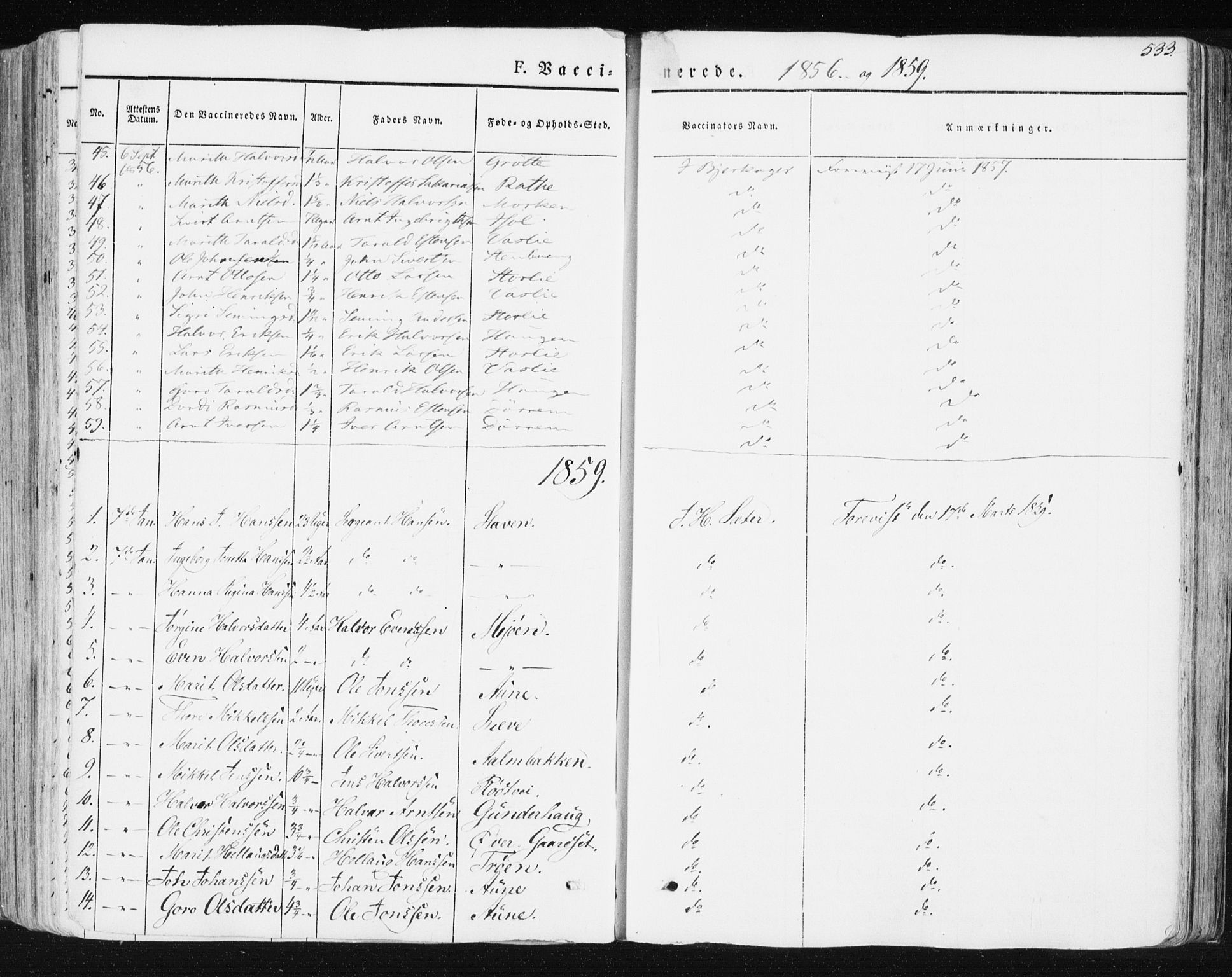 Ministerialprotokoller, klokkerbøker og fødselsregistre - Sør-Trøndelag, SAT/A-1456/678/L0899: Parish register (official) no. 678A08, 1848-1872, p. 533