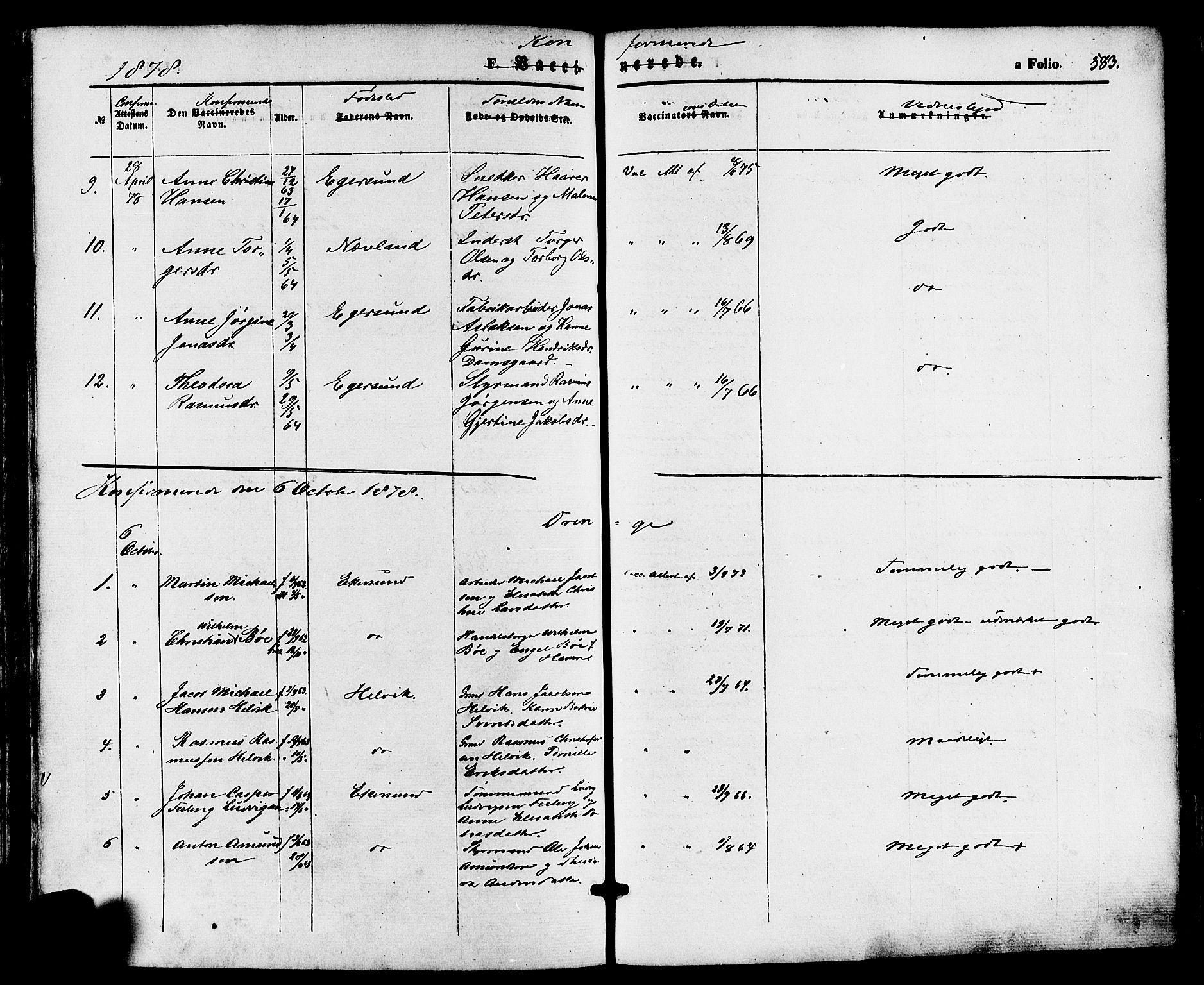 Eigersund sokneprestkontor, AV/SAST-A-101807/S08/L0014: Parish register (official) no. A 13, 1866-1878, p. 583