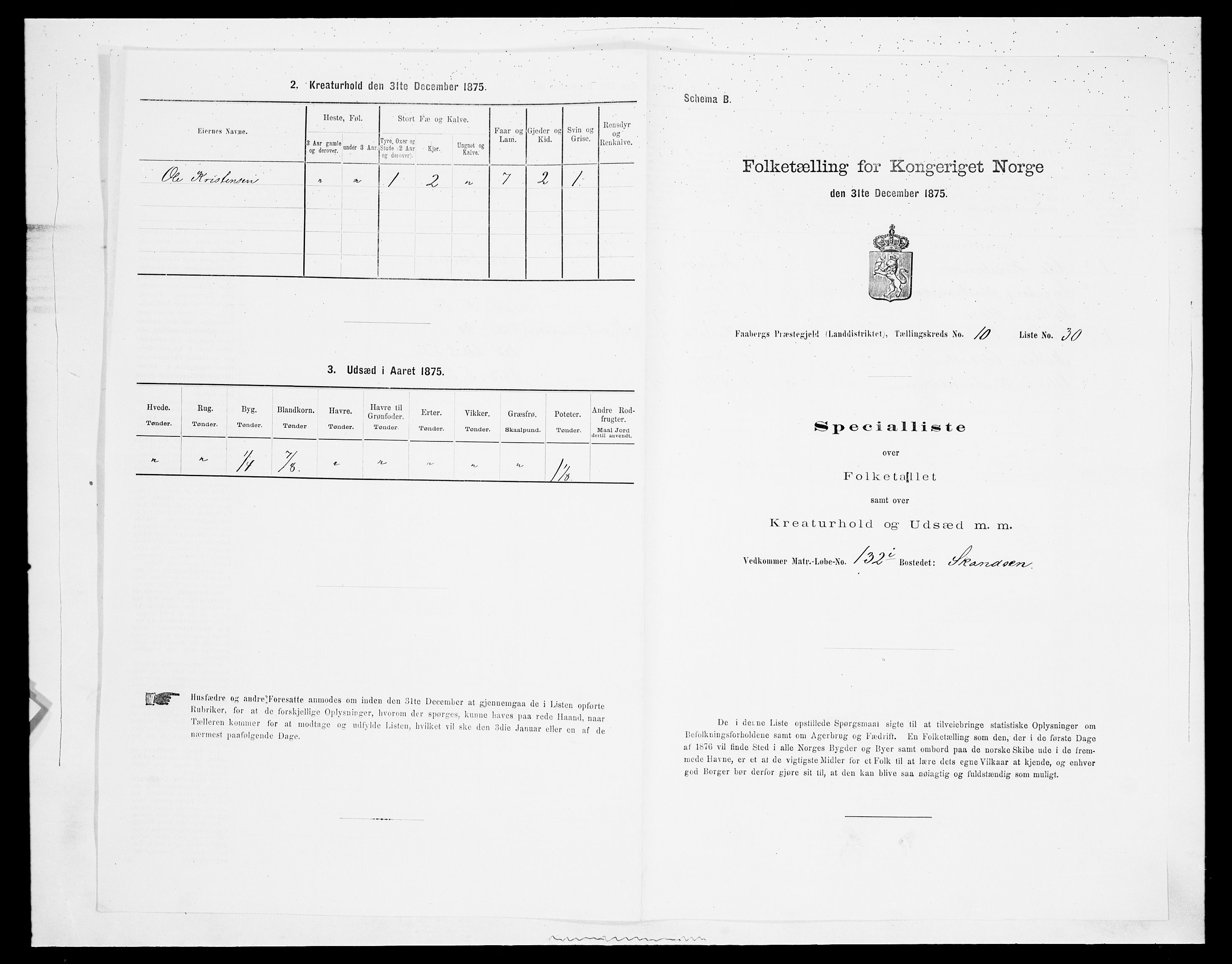 SAH, 1875 census for 0524L Fåberg/Fåberg og Lillehammer, 1875, p. 1270