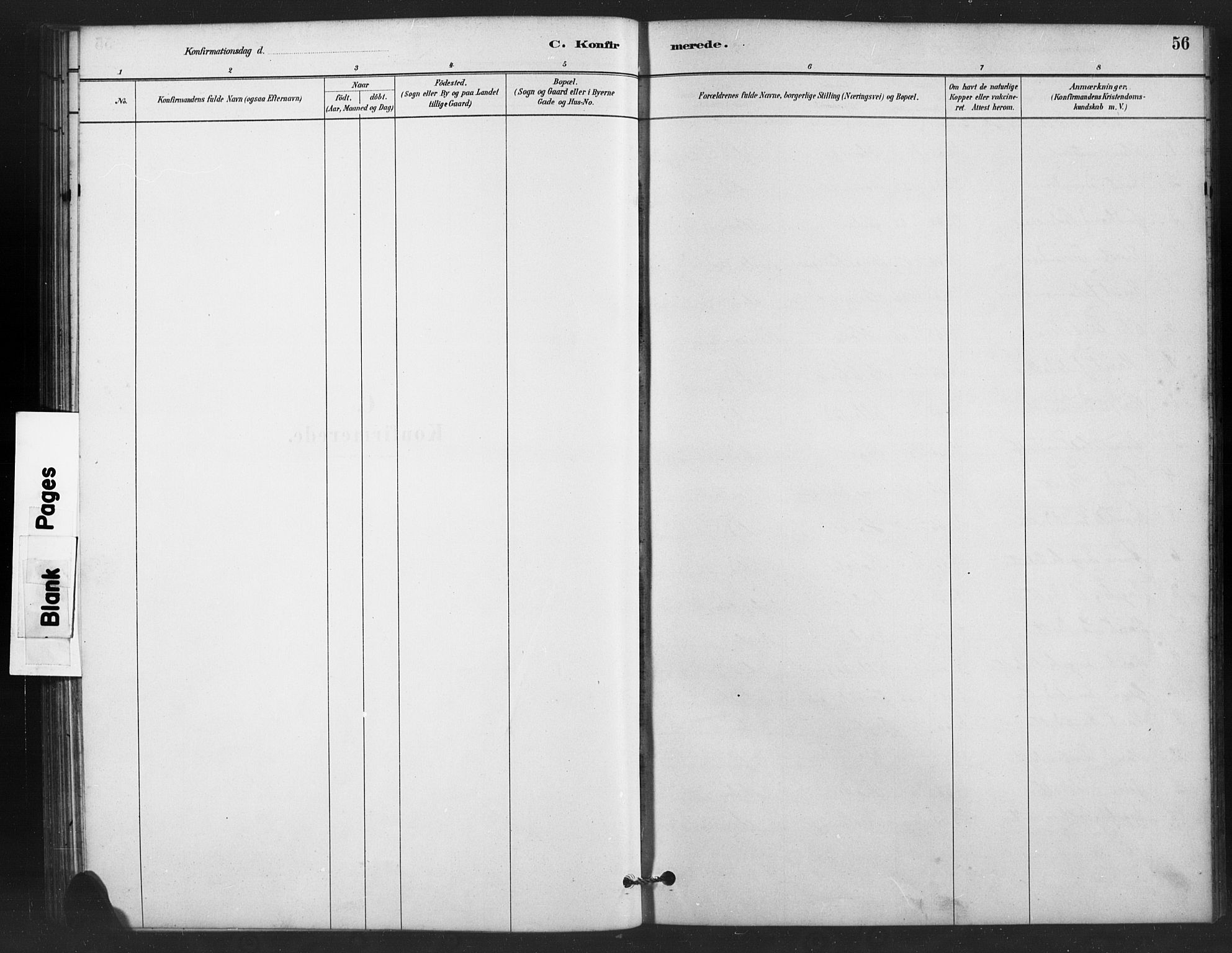 Vestre Slidre prestekontor, SAH/PREST-136/H/Ha/Hab/L0006: Parish register (copy) no. 6, 1881-1915, p. 56
