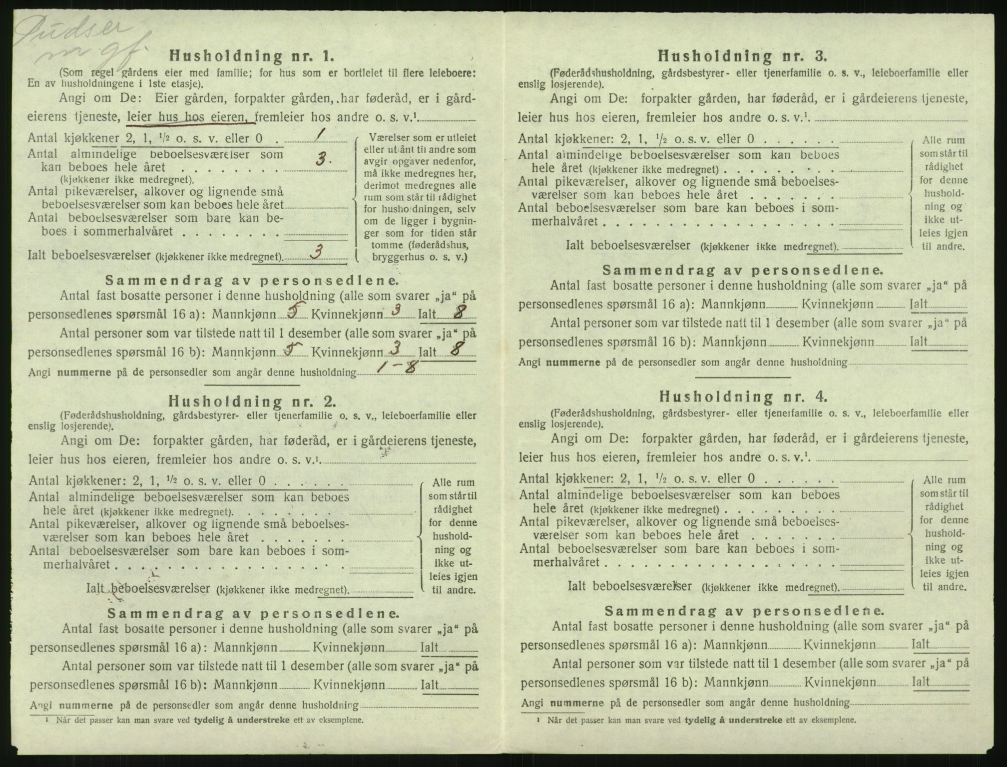 SAK, 1920 census for Tromøy, 1920, p. 526