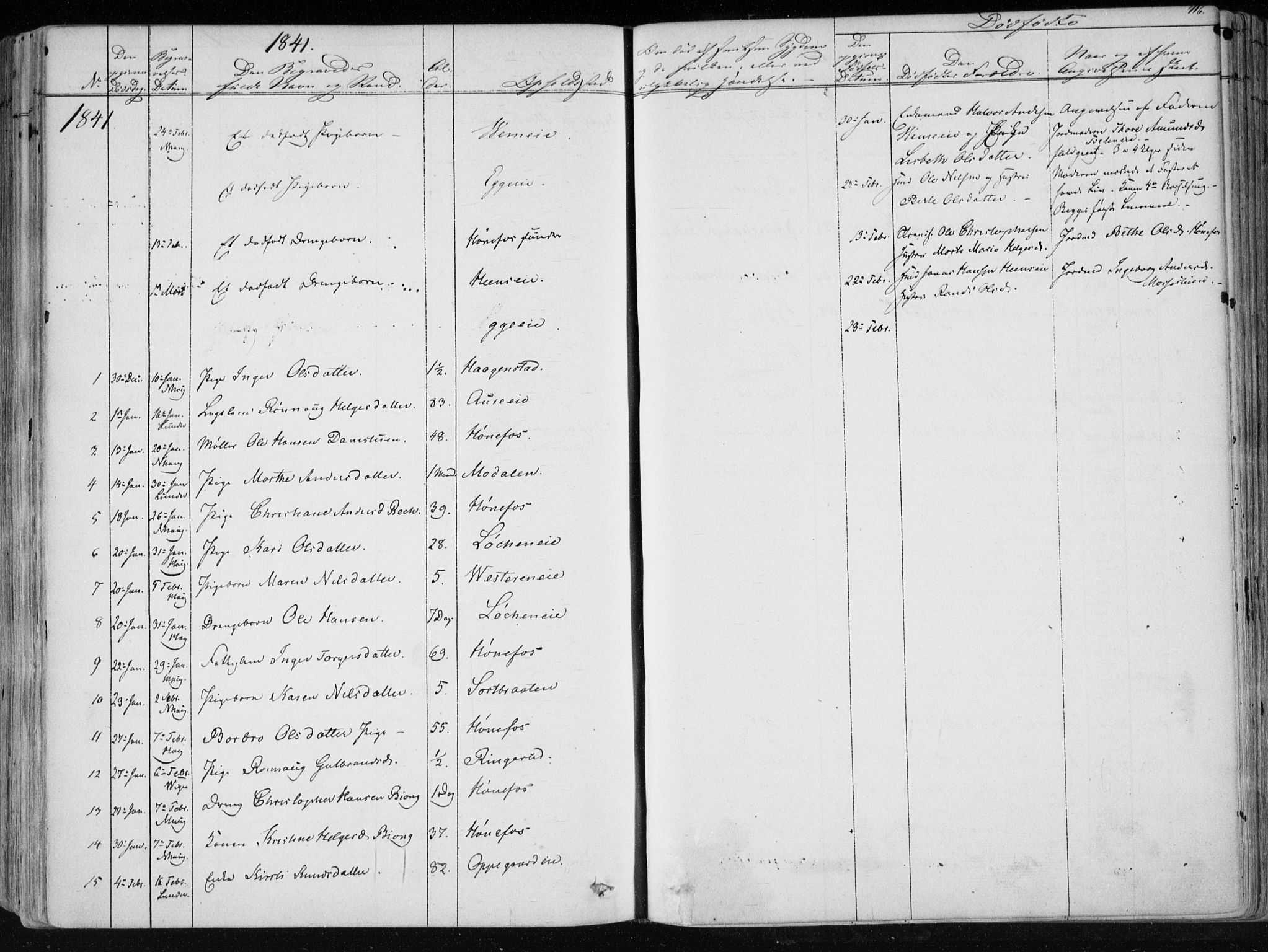 Norderhov kirkebøker, SAKO/A-237/F/Fa/L0010: Parish register (official) no. 10, 1837-1847, p. 416