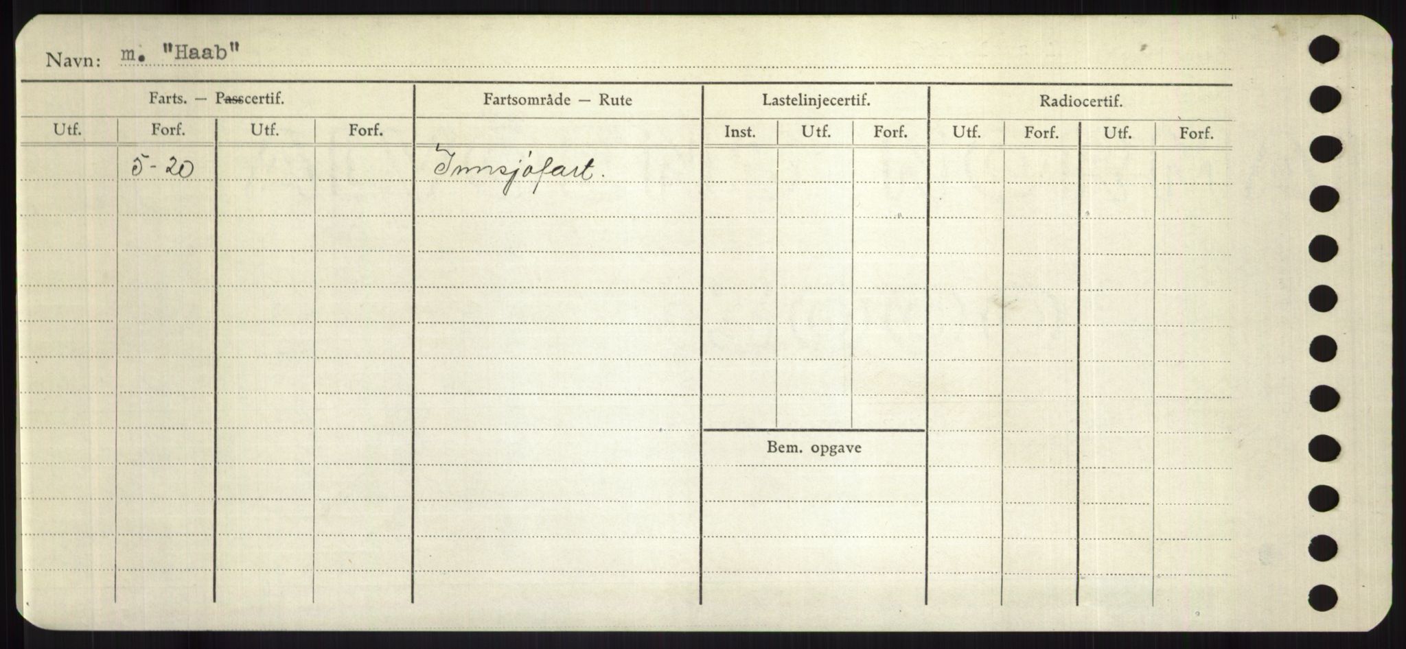 Sjøfartsdirektoratet med forløpere, Skipsmålingen, RA/S-1627/H/Hd/L0017: Fartøy, Holi-Hå, p. 534