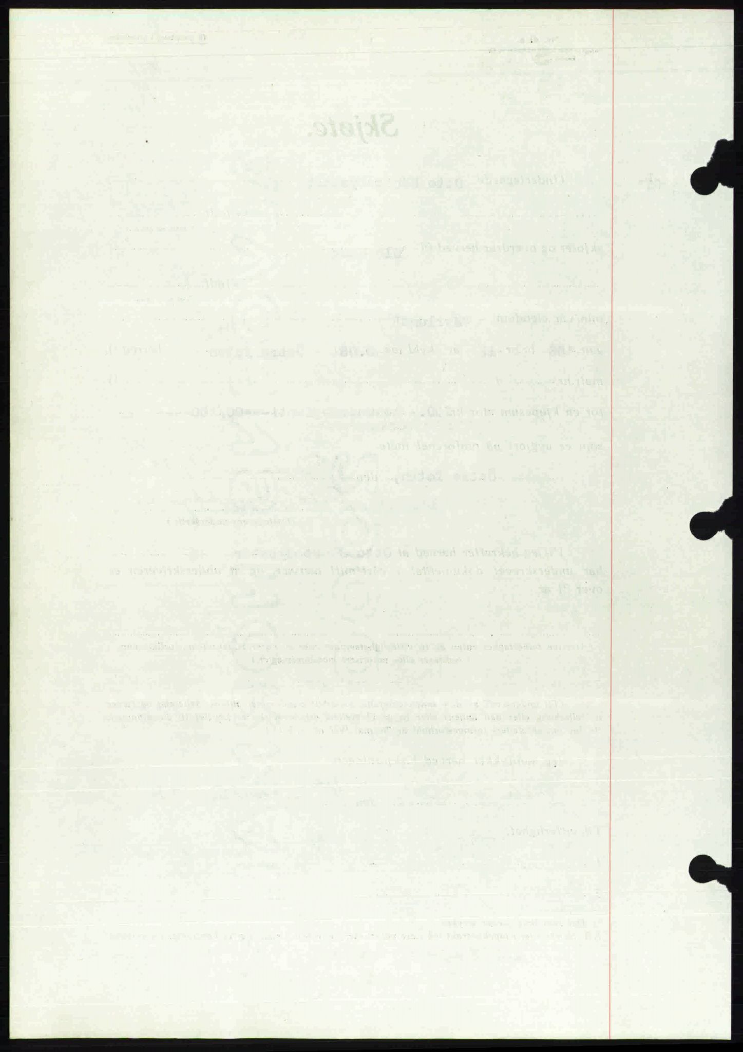 Toten tingrett, SAH/TING-006/H/Hb/Hbc/L0007: Mortgage book no. Hbc-07, 1939-1940, Diary no: : 3024/1939