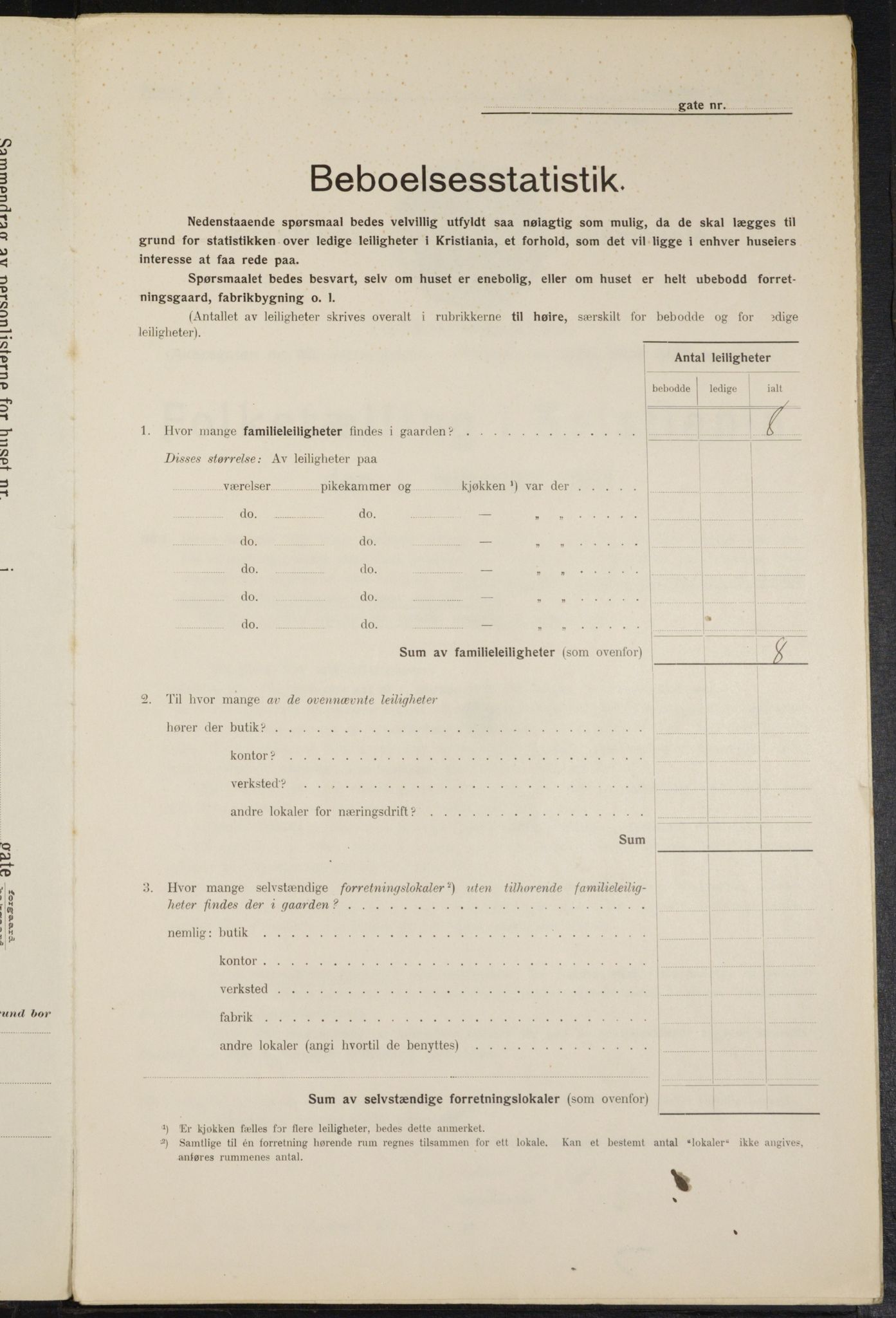 OBA, Municipal Census 1914 for Kristiania, 1914, p. 119885