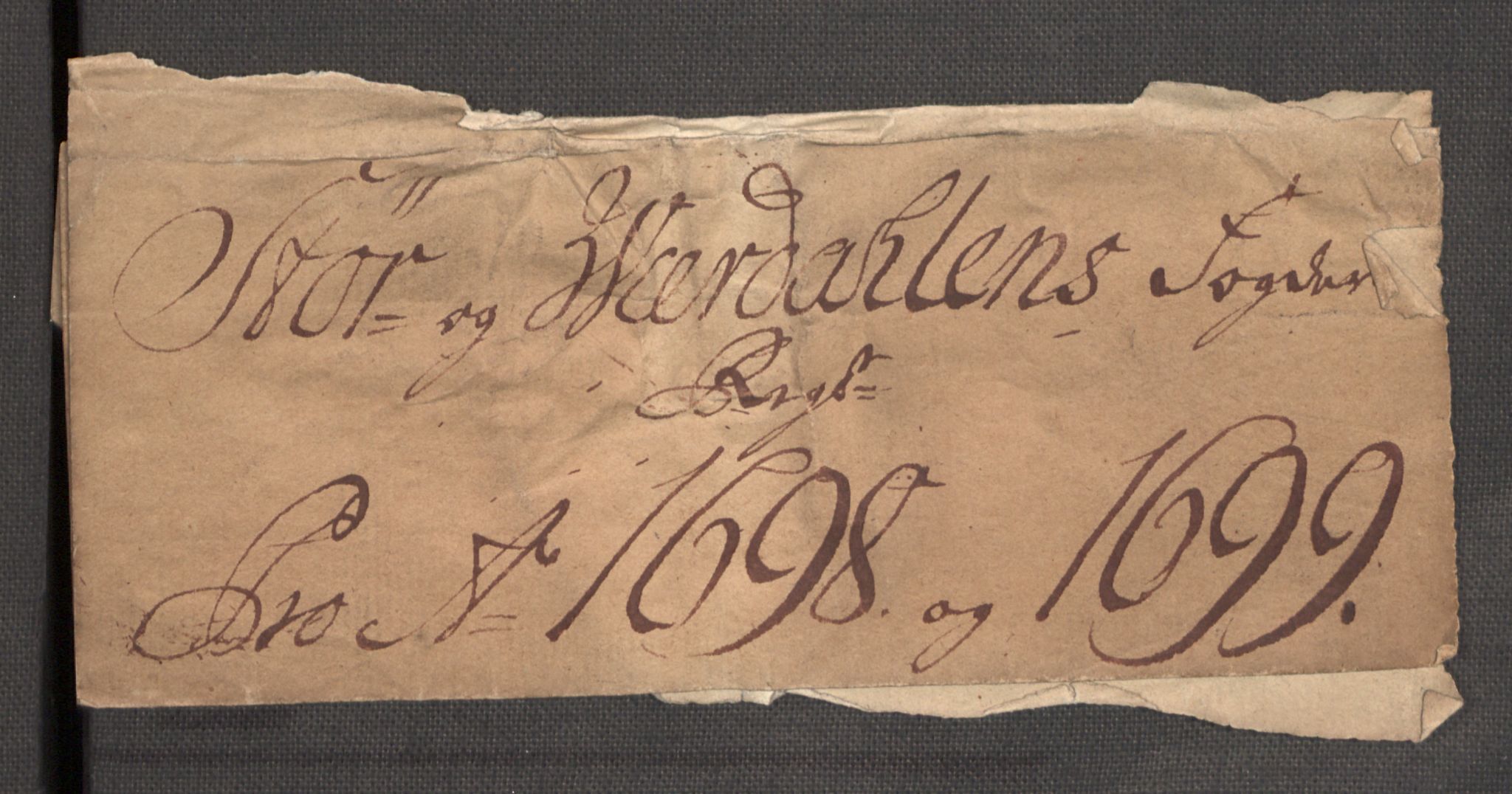 Rentekammeret inntil 1814, Reviderte regnskaper, Fogderegnskap, RA/EA-4092/R62/L4190: Fogderegnskap Stjørdal og Verdal, 1698, p. 3