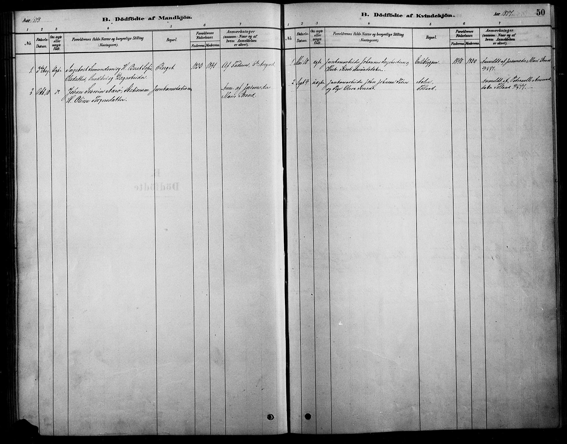 Tolga prestekontor, SAH/PREST-062/L/L0007: Parish register (copy) no. 7, 1878-1919, p. 50
