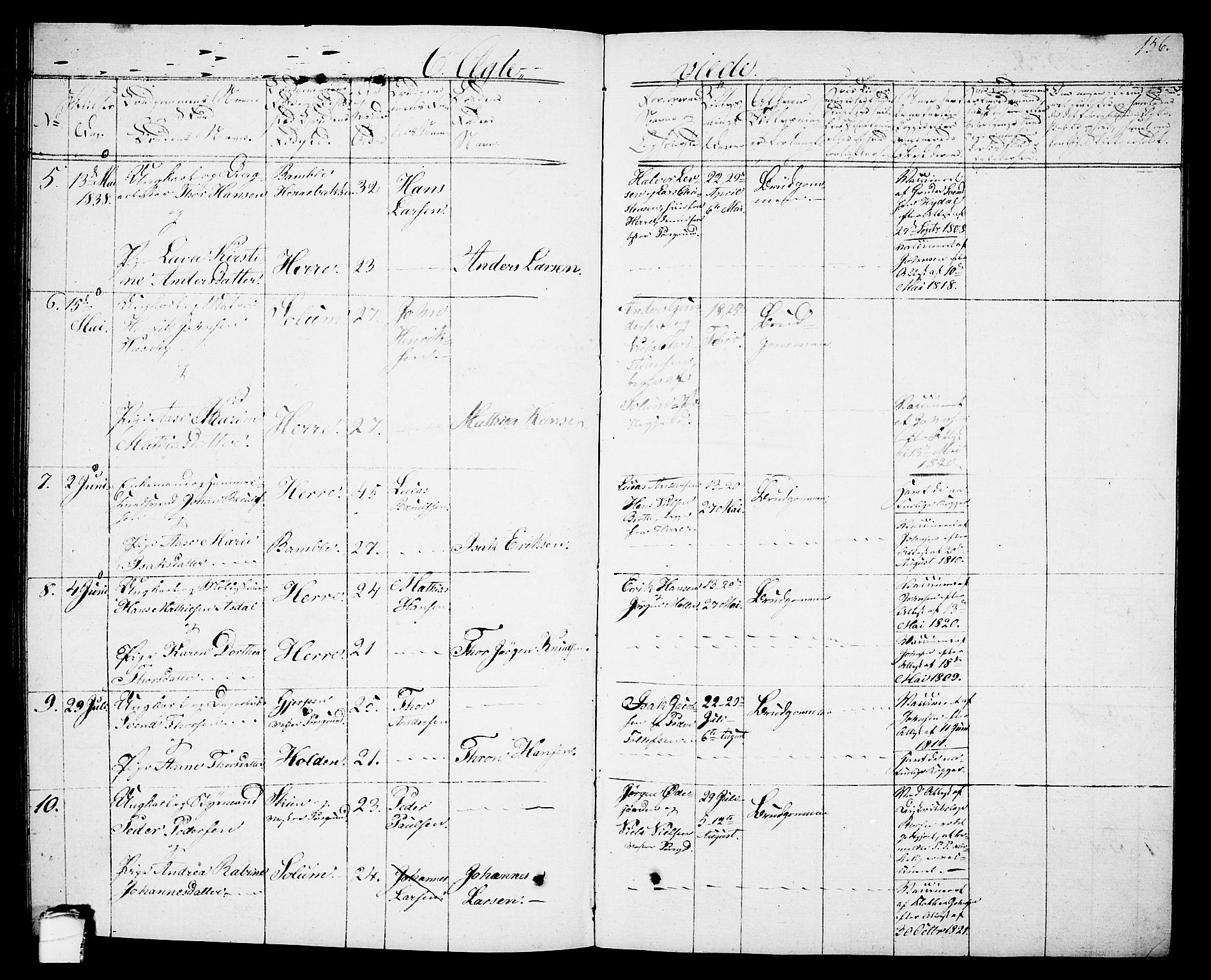 Porsgrunn kirkebøker , SAKO/A-104/G/Gb/L0002: Parish register (copy) no. II 2, 1828-1841, p. 156