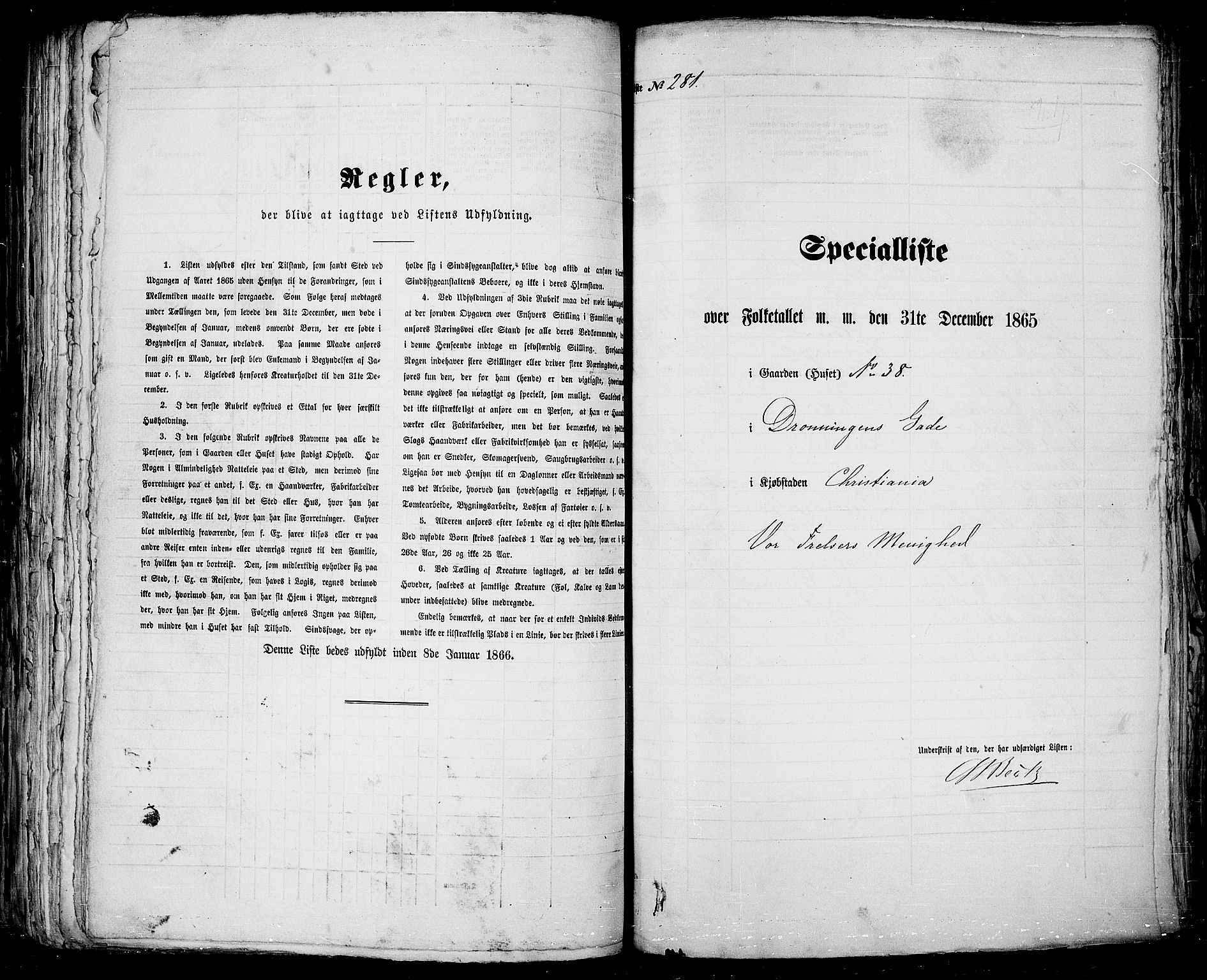 RA, 1865 census for Kristiania, 1865, p. 799