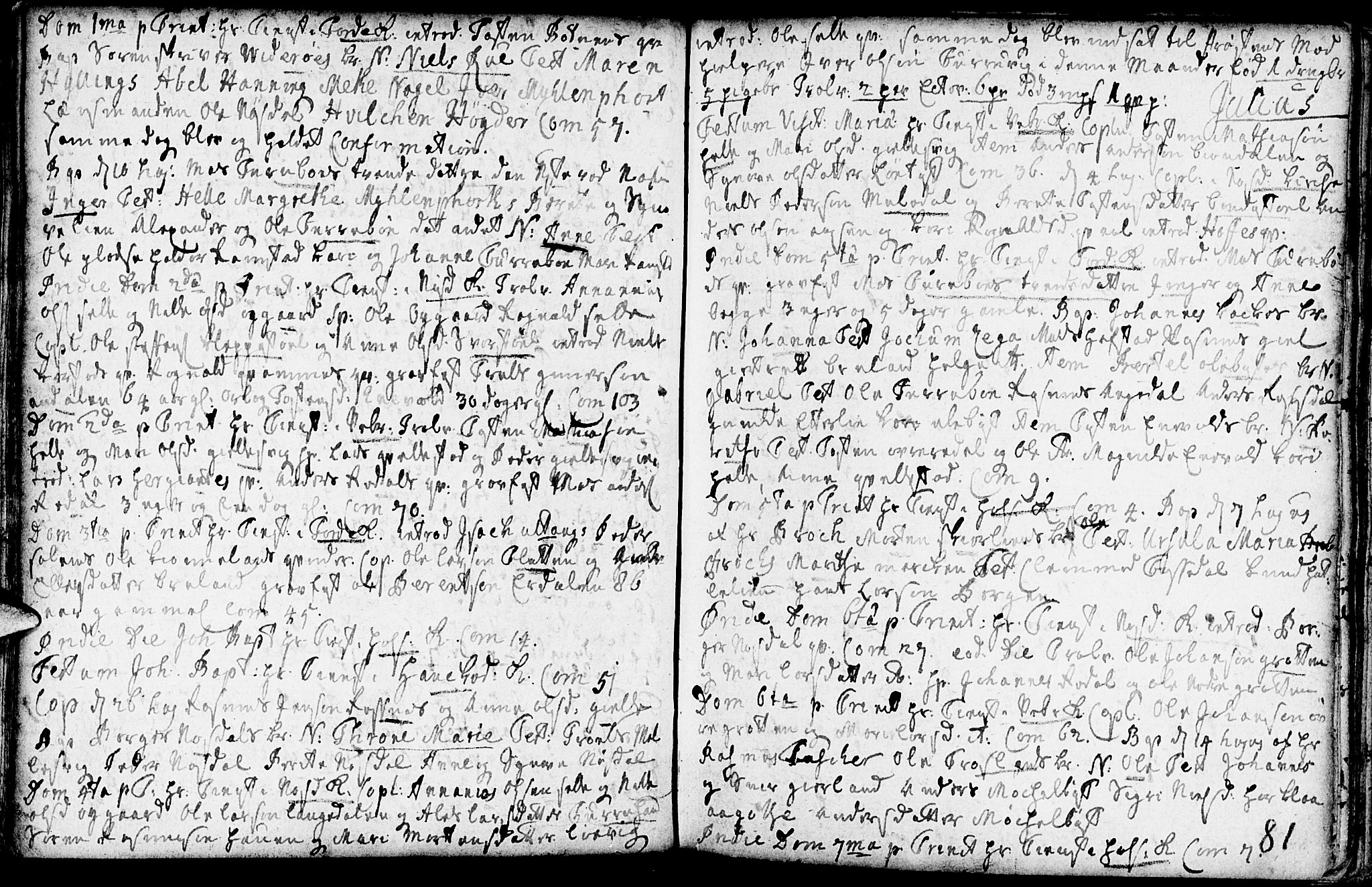 Førde sokneprestembete, SAB/A-79901/H/Haa/Haaa/L0002: Parish register (official) no. A 2, 1728-1748, p. 81