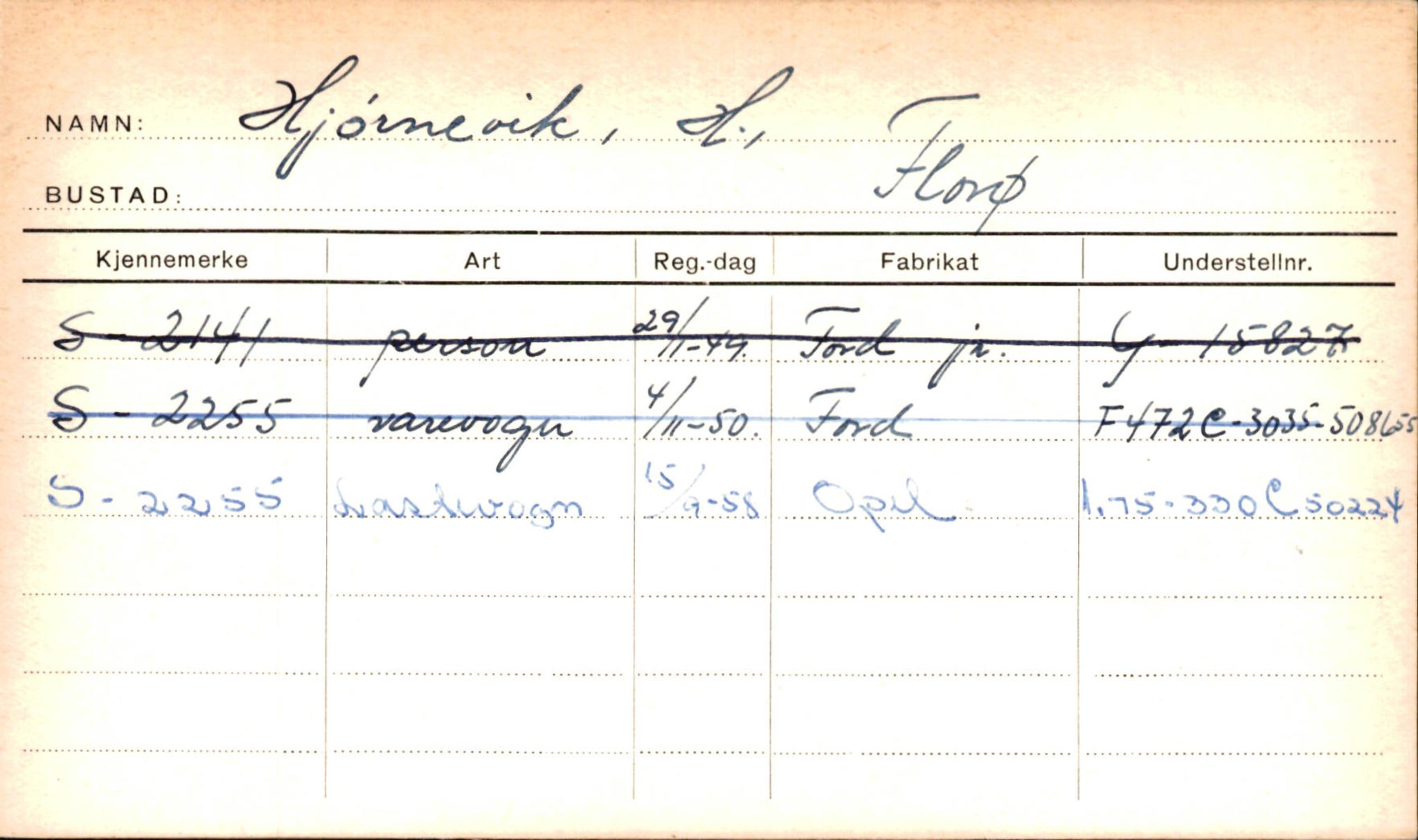 Statens vegvesen, Sogn og Fjordane vegkontor, SAB/A-5301/4/F/L0001A: Eigarregister Fjordane til 1.6.1961, 1930-1961, p. 514