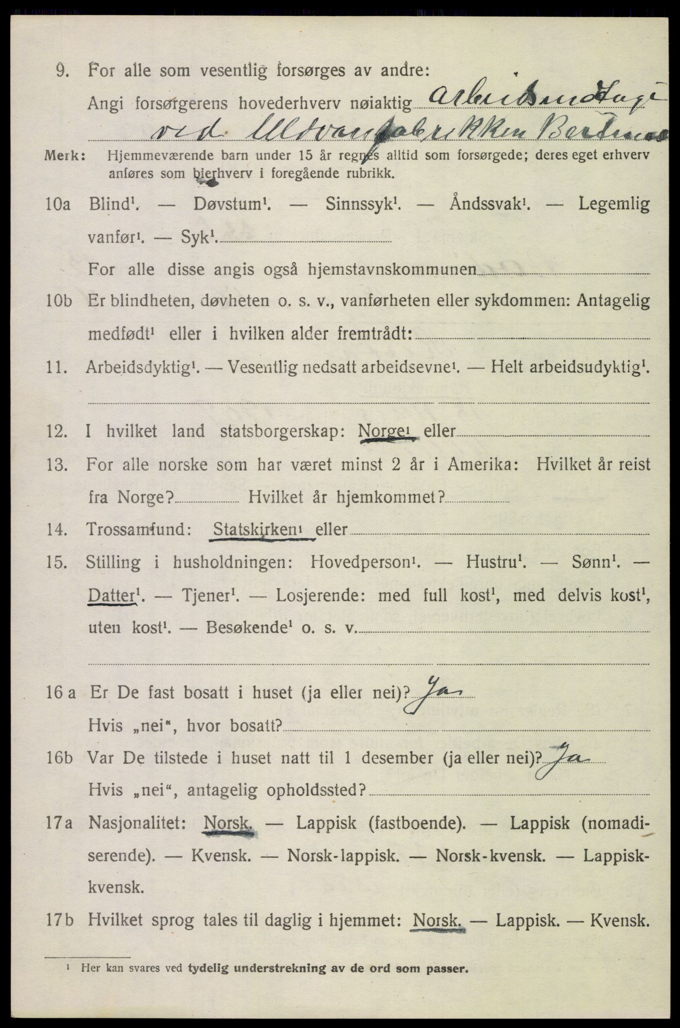 SAT, 1920 census for Bodin, 1920, p. 8479