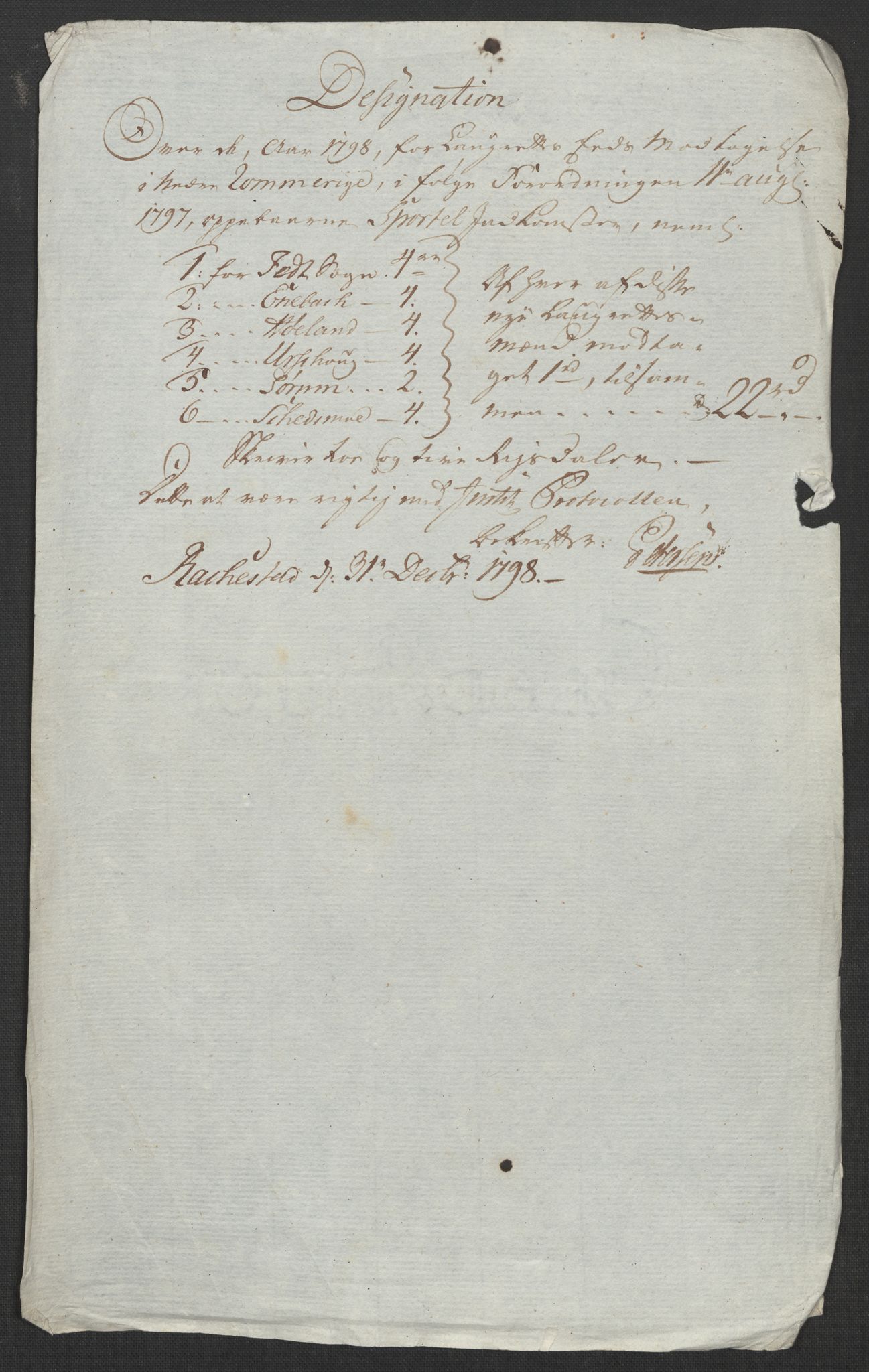 Rentekammeret inntil 1814, Reviderte regnskaper, Fogderegnskap, RA/EA-4092/R11/L0674: Fogderegnskap Nedre Romerike, 1798, p. 230