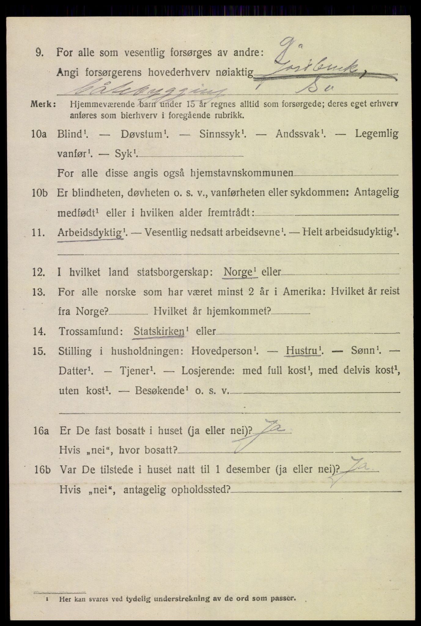 SAK, 1920 census for Landvik, 1920, p. 4451