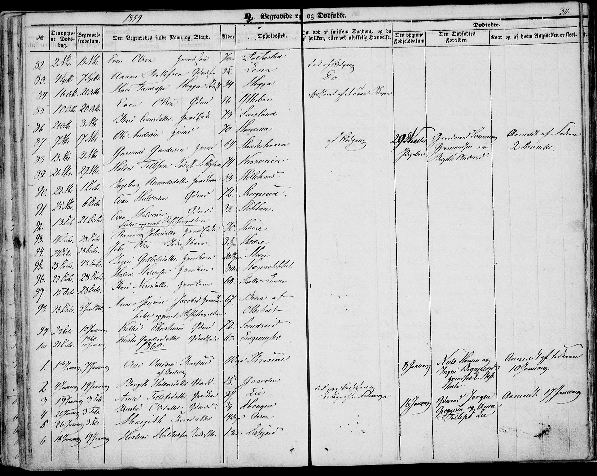 Bø kirkebøker, AV/SAKO-A-257/F/Fa/L0008: Parish register (official) no. 8, 1849-1861, p. 311