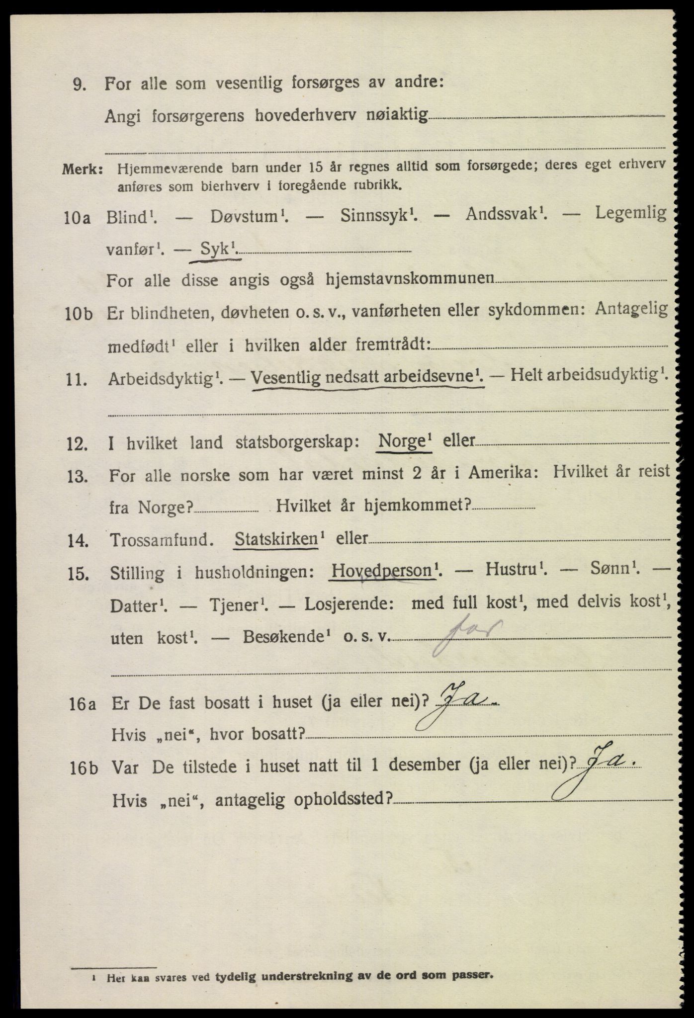 SAK, 1920 census for Sør-Audnedal, 1920, p. 6840