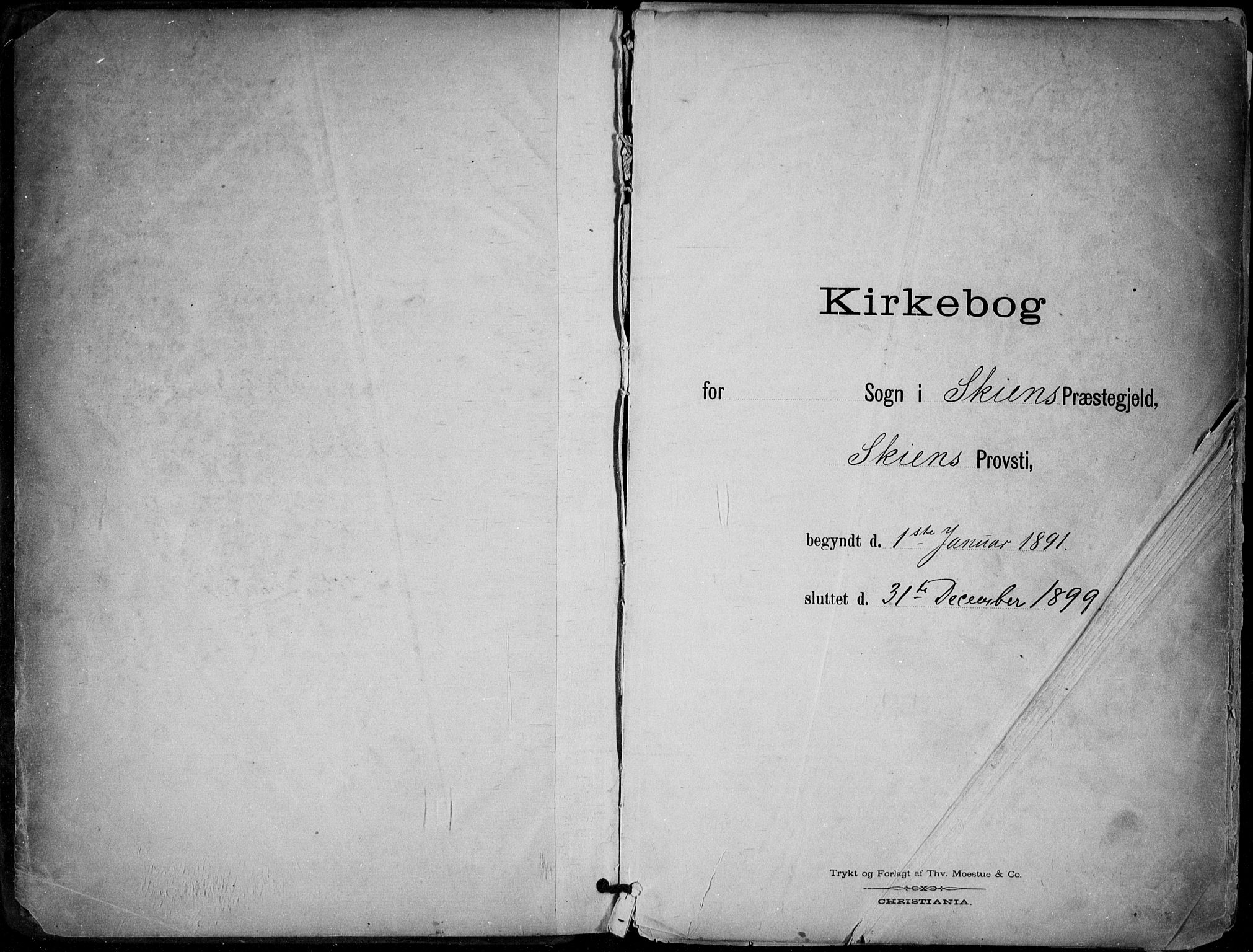 Skien kirkebøker, SAKO/A-302/F/Fa/L0010: Parish register (official) no. 10, 1891-1899