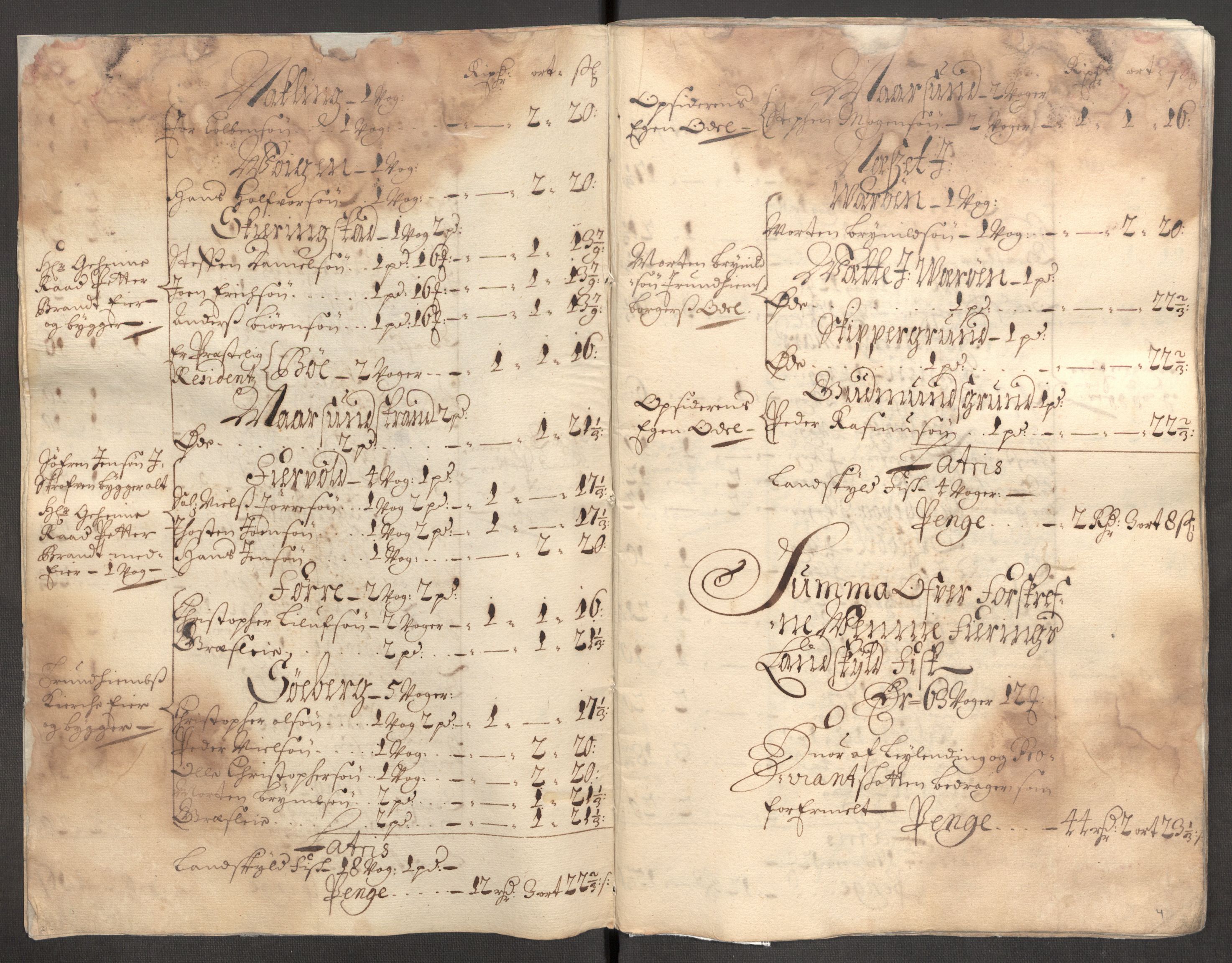 Rentekammeret inntil 1814, Reviderte regnskaper, Fogderegnskap, AV/RA-EA-4092/R67/L4678: Fogderegnskap Vesterålen, Andenes og Lofoten, 1696-1708, p. 7