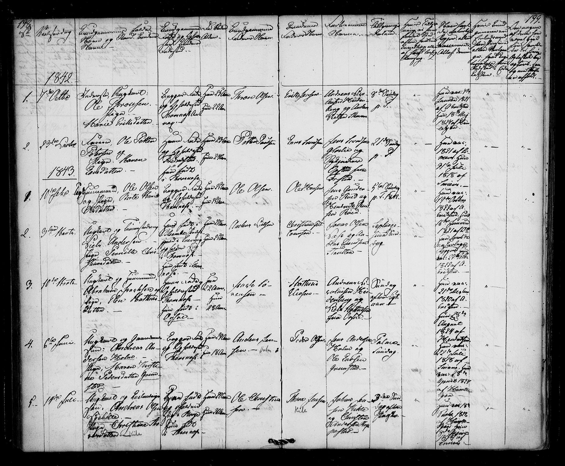 Borge prestekontor Kirkebøker, AV/SAO-A-10903/F/Fb/L0001: Parish register (official) no. II 1, 1836-1852, p. 198-199