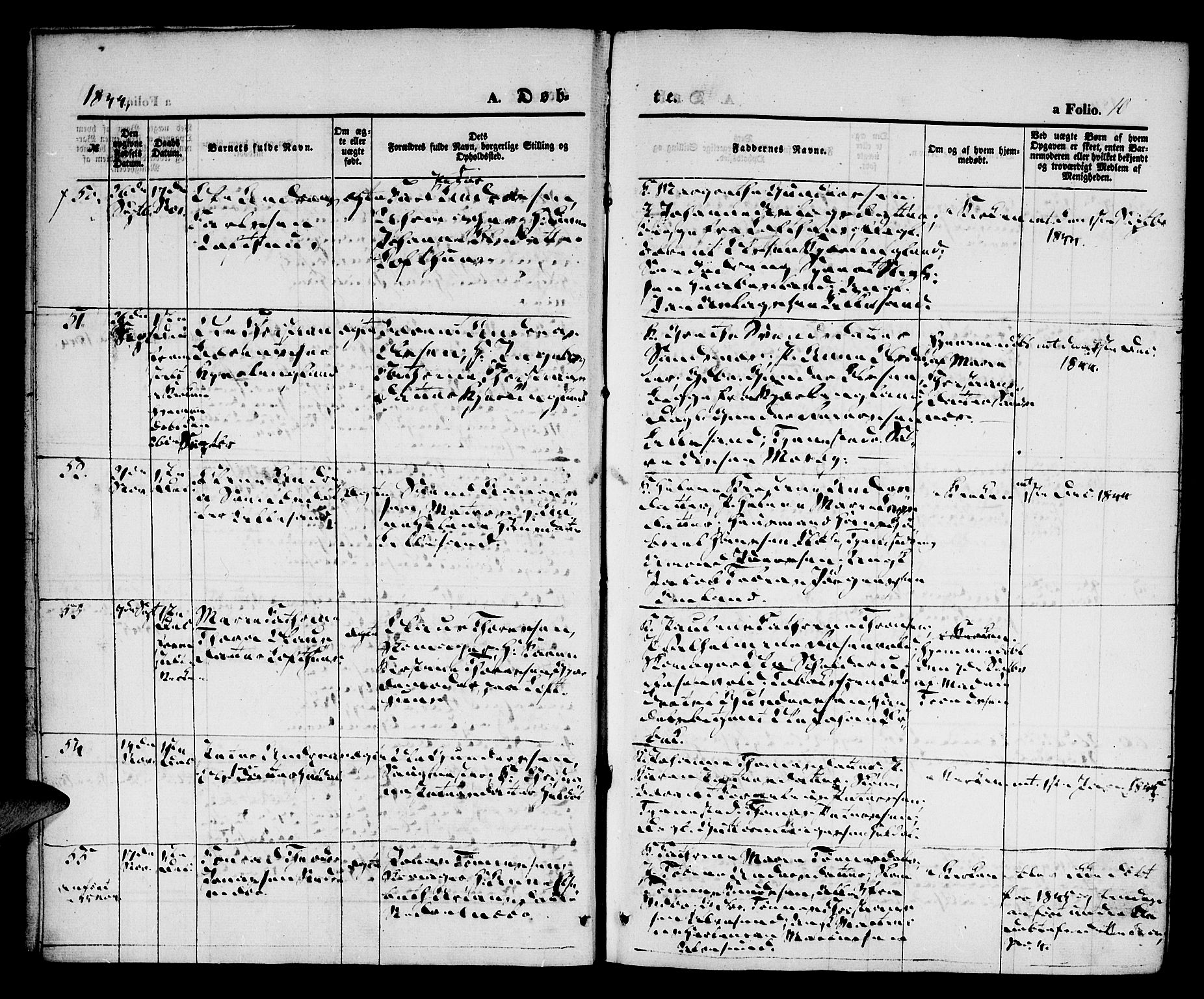 Vestre Moland sokneprestkontor, AV/SAK-1111-0046/F/Fa/Fab/L0005: Parish register (official) no. A 5, 1841-1849, p. 10