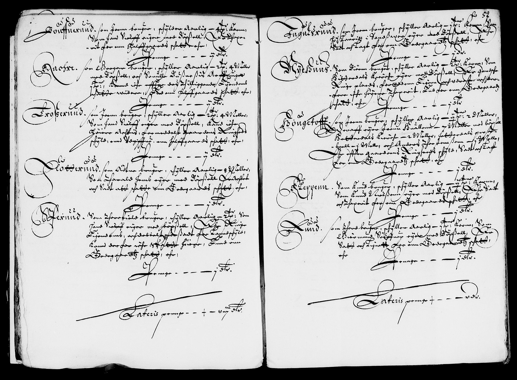 Rentekammeret inntil 1814, Reviderte regnskaper, Lensregnskaper, AV/RA-EA-5023/R/Rb/Rbp/L0038: Bratsberg len, 1651-1653