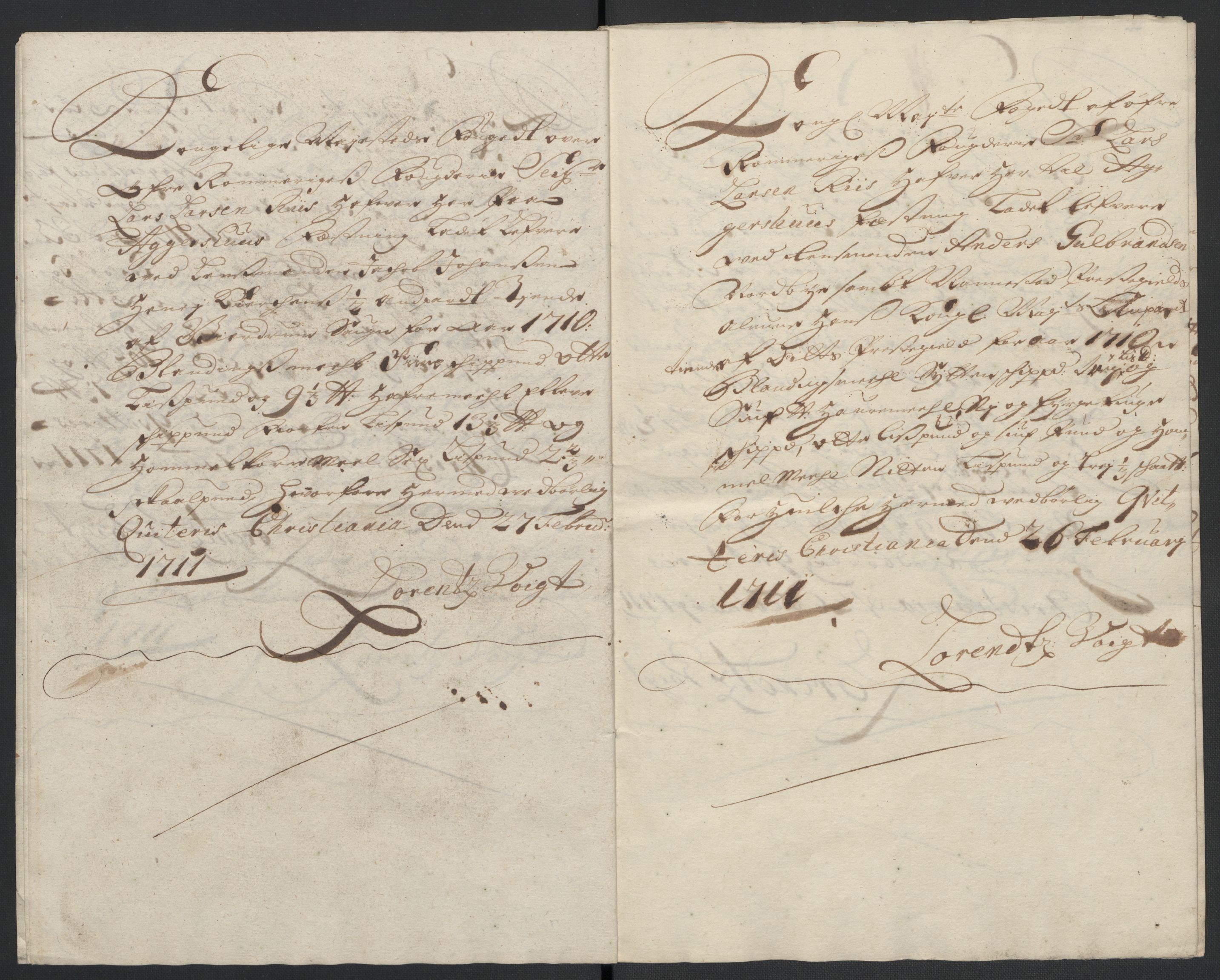 Rentekammeret inntil 1814, Reviderte regnskaper, Fogderegnskap, AV/RA-EA-4092/R12/L0720: Fogderegnskap Øvre Romerike, 1710-1711, p. 202