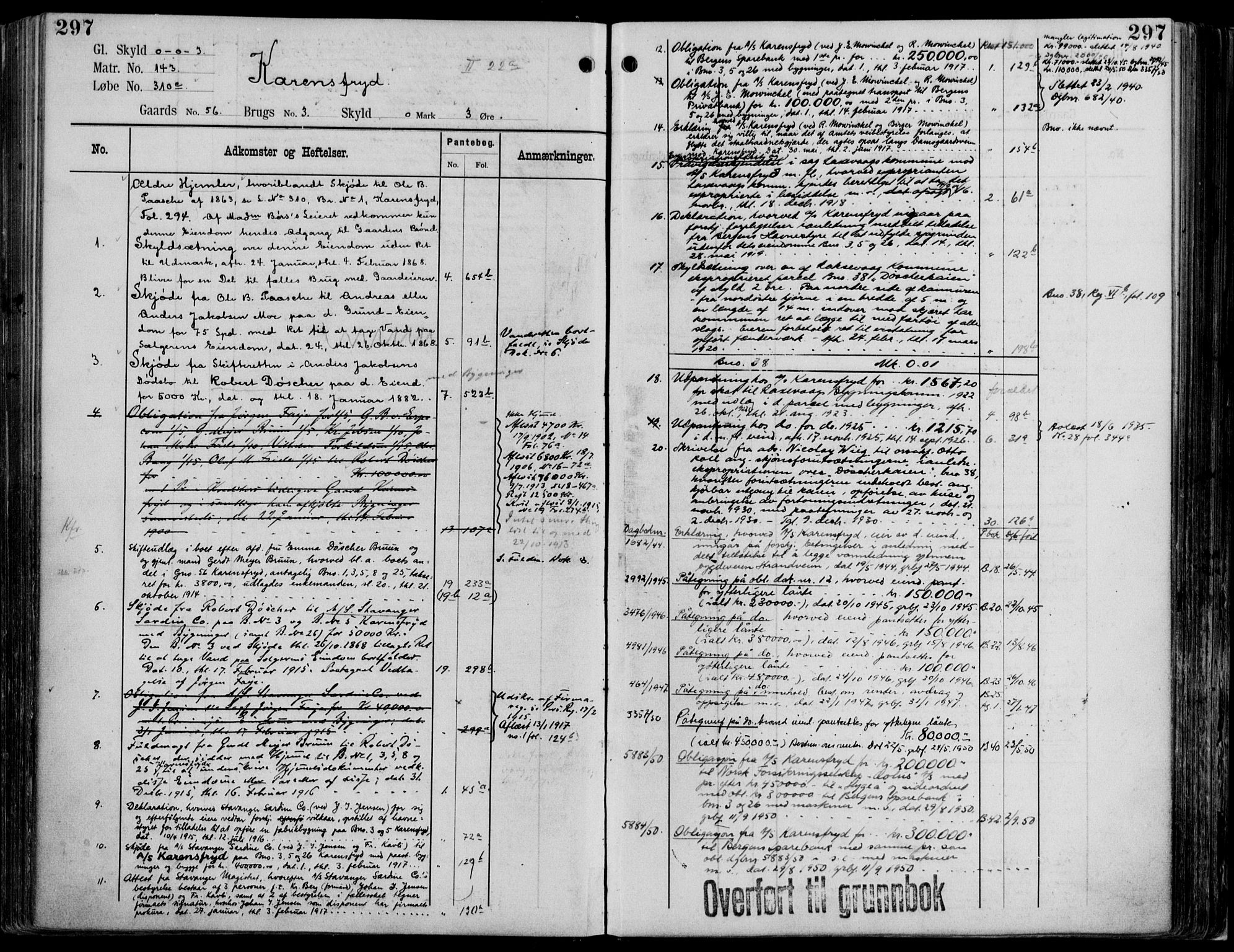 Midhordland sorenskriveri, AV/SAB-A-3001/1/G/Ga/Gab/L0114: Mortgage register no. II.A.b.114, p. 297