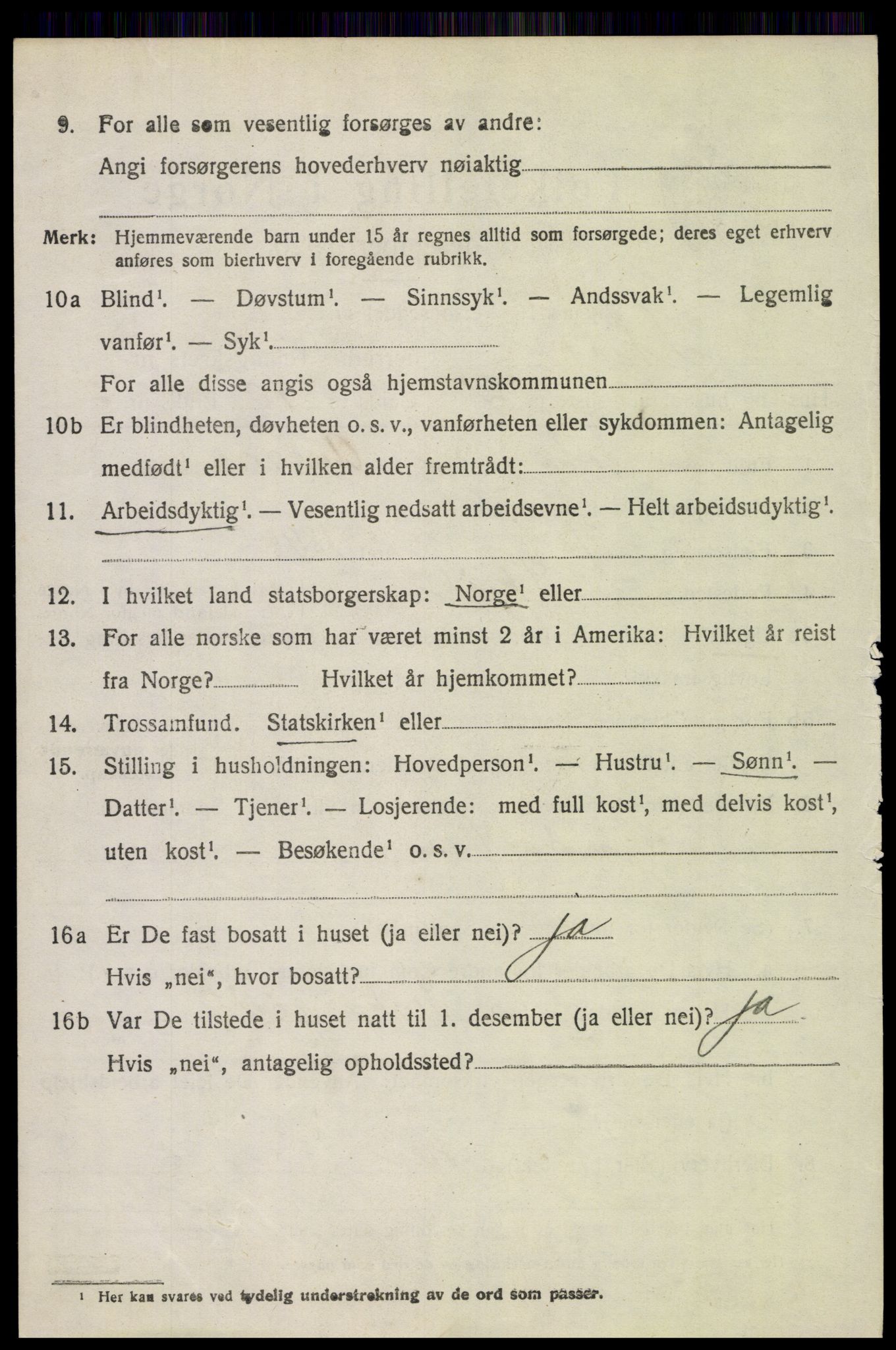 SAH, 1920 census for Skjåk, 1920, p. 2455