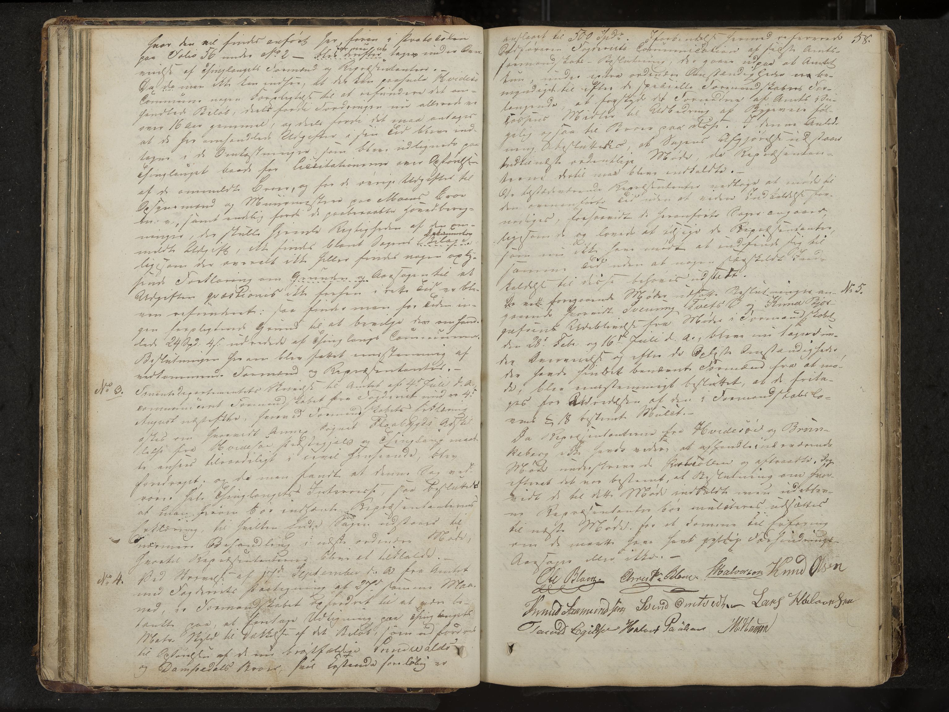 Kviteseid formannskap og sentraladministrasjon, IKAK/0829021/A/Aa/L0001: Møtebok med register, 1837-1866, p. 58