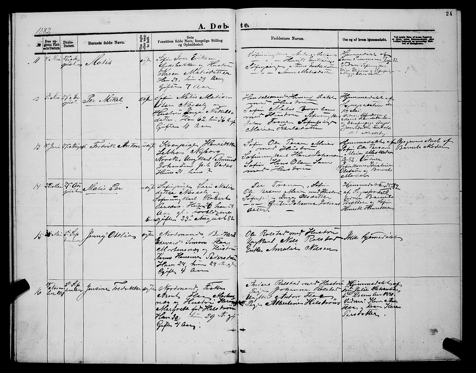 Nesseby sokneprestkontor, AV/SATØ-S-1330/H/Hb/L0004klokker: Parish register (copy) no. 4, 1877-1884, p. 24
