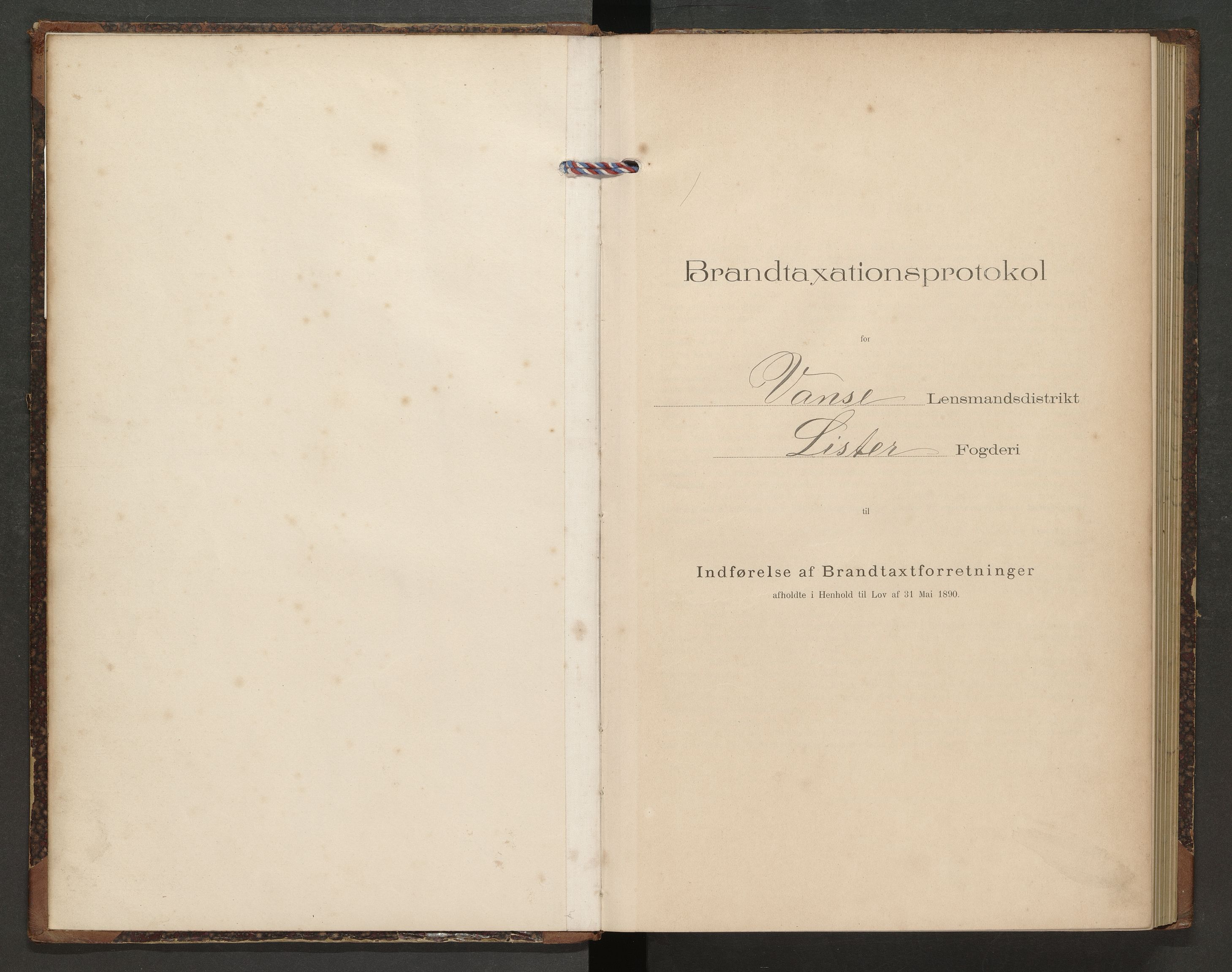 Norges Brannkasse Lista, AV/SAK-2241-0035/F/Fa/L0006: Branntakstprotokoll nr. 6 med gårdsnavnregister, 1901-1904