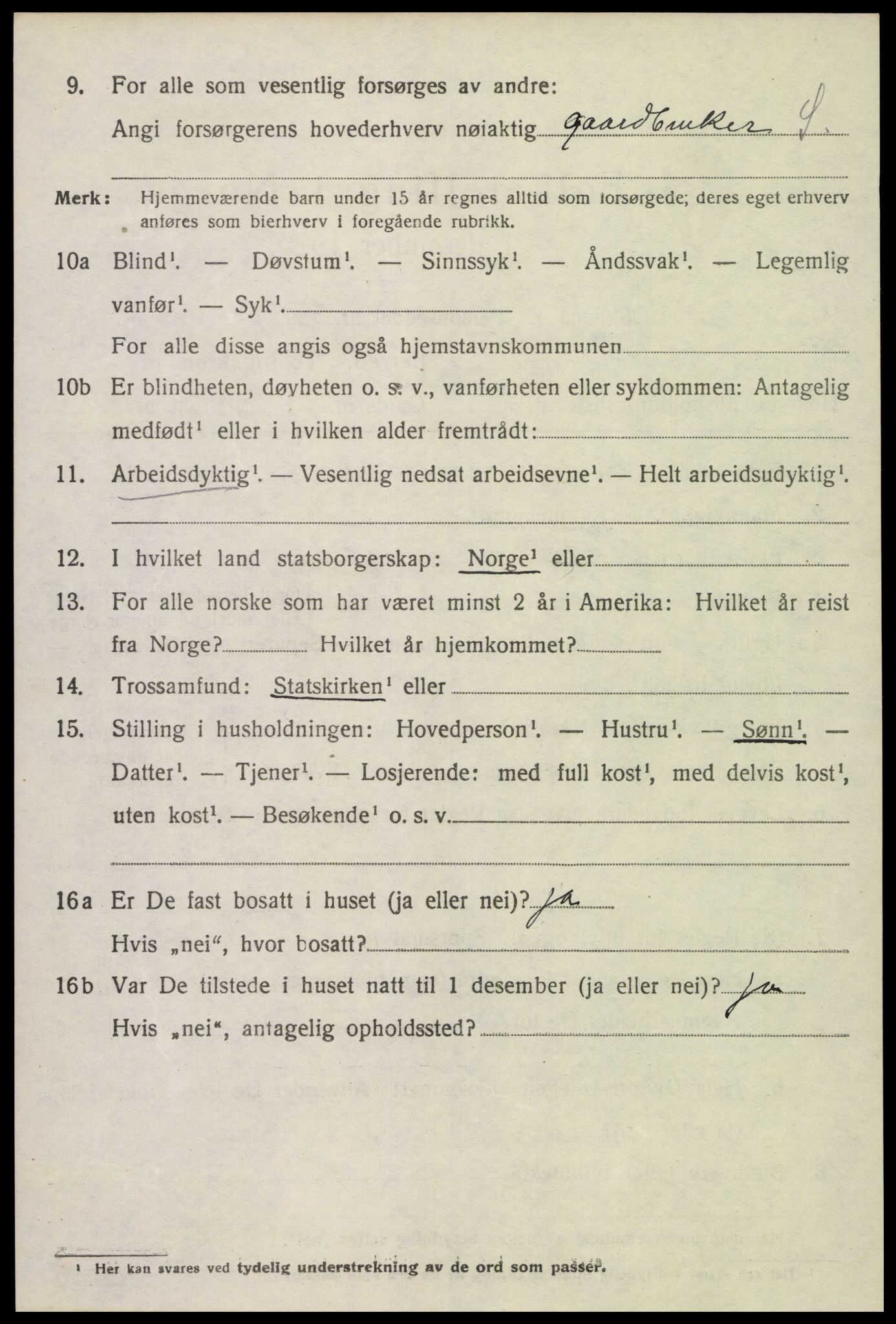 SAK, 1920 census for Konsmo, 1920, p. 1137