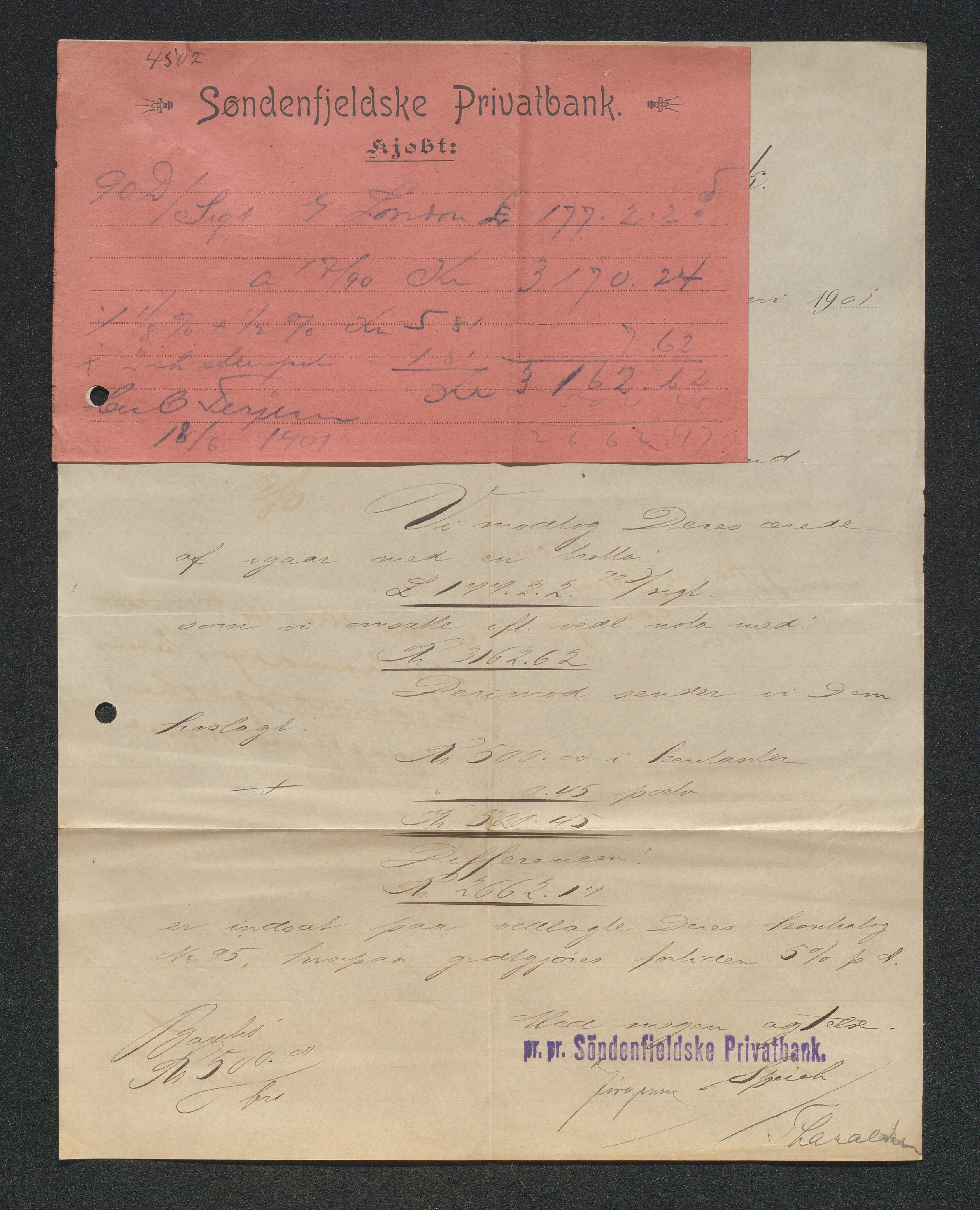O. Terjesens rederi, AAKS/PA-2525/E/E01/L0009: Korrespondanse, 1901