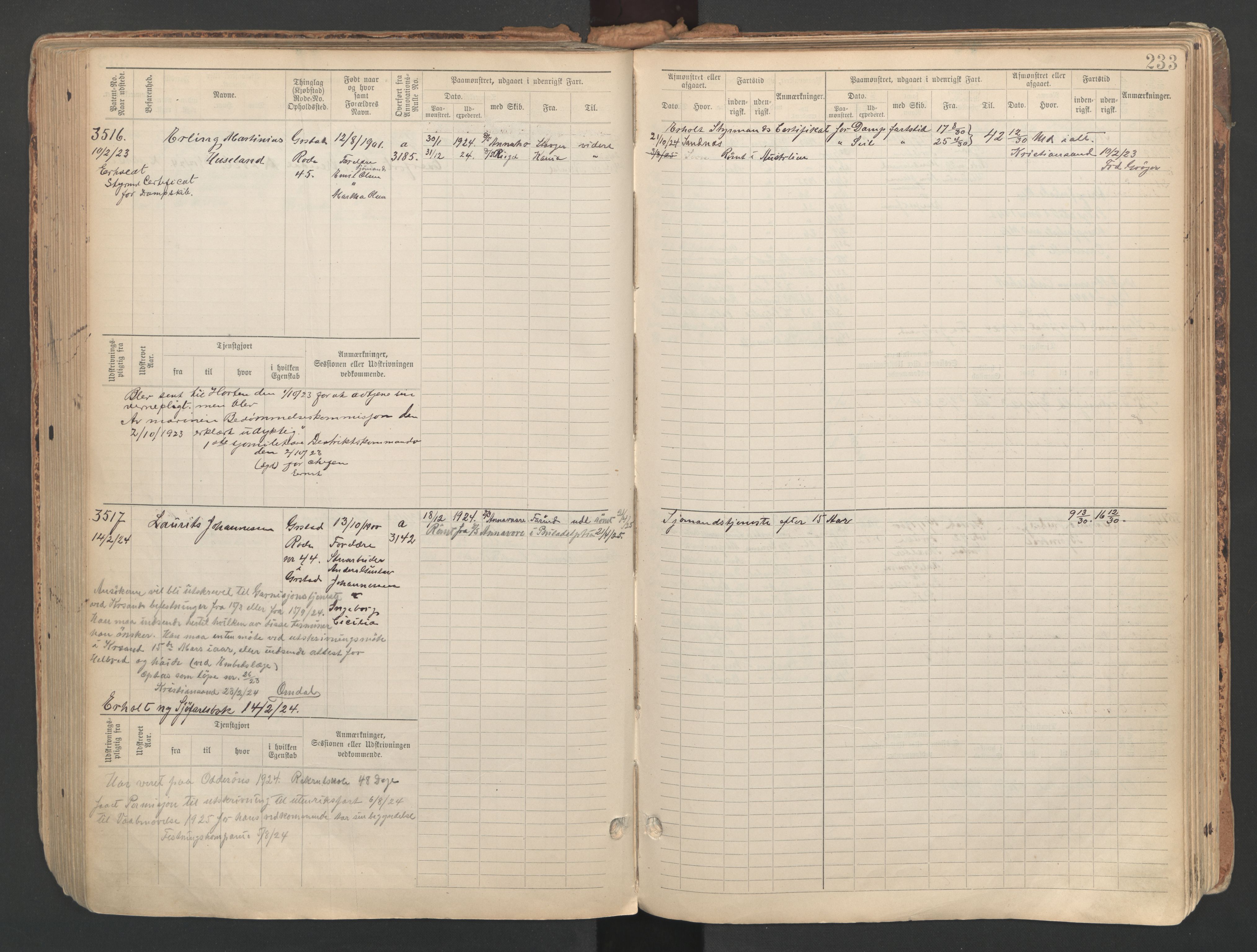 Grimstad mønstringskrets, AV/SAK-2031-0013/F/Fb/L0013: Hovedrulle A nr 3052-3814, V-26, 1900-1943, p. 246