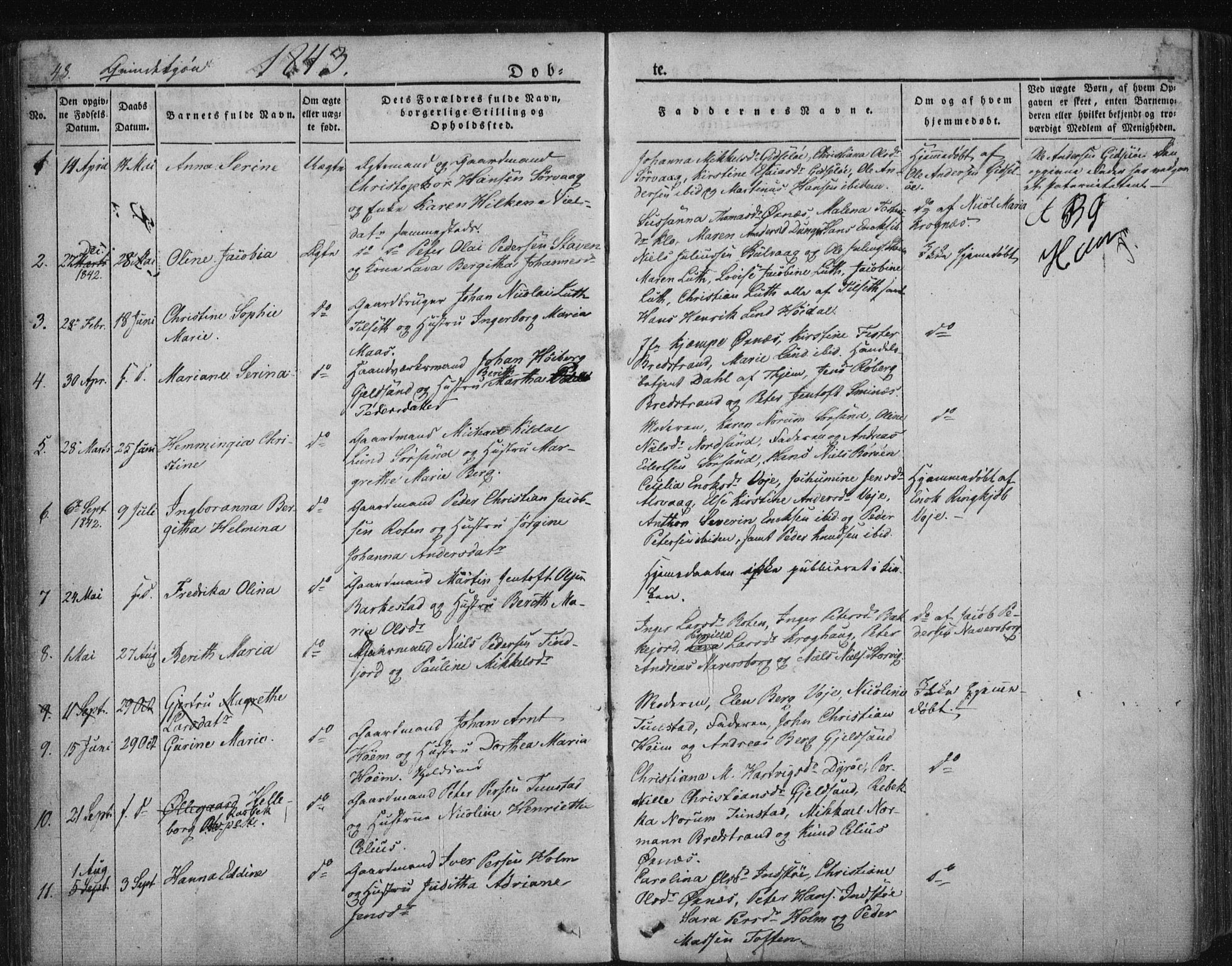 Ministerialprotokoller, klokkerbøker og fødselsregistre - Nordland, SAT/A-1459/893/L1332: Parish register (official) no. 893A05, 1841-1858, p. 48