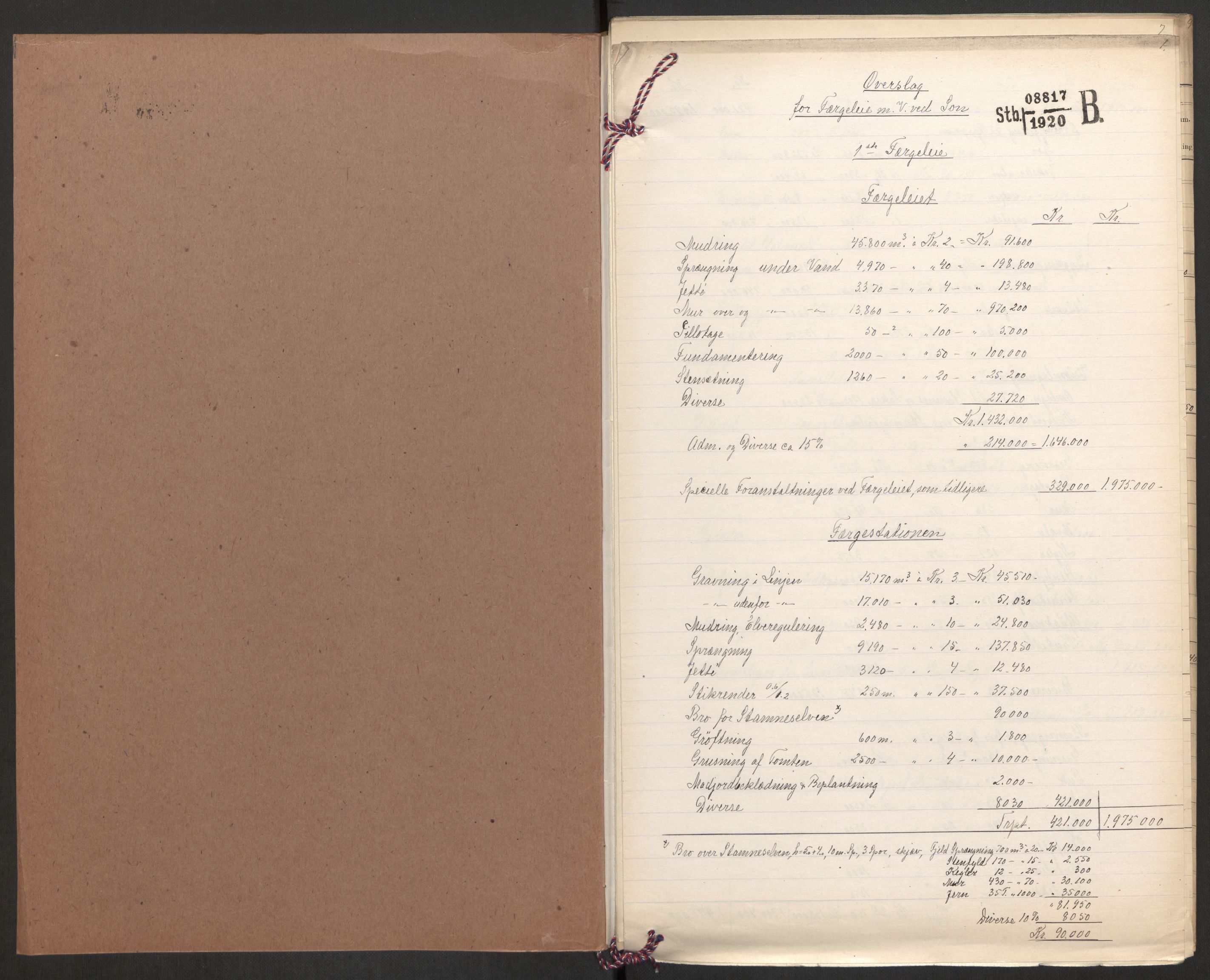 Norges Statsbaner, Baneavdelingen B, AV/RA-S-1619/1/F/Fa/L0042: NORGE-JYLLAND, 1920, p. 52