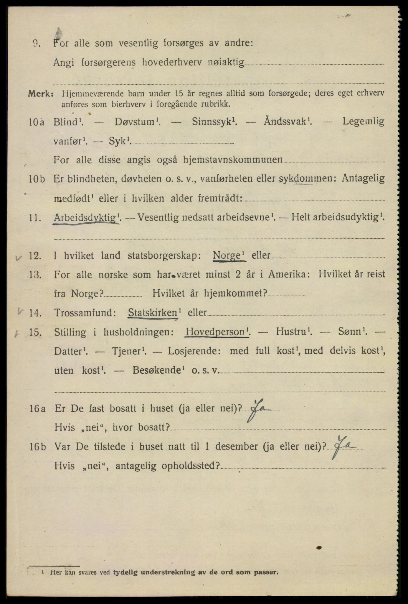 SAO, 1920 census for Kristiania, 1920, p. 271002