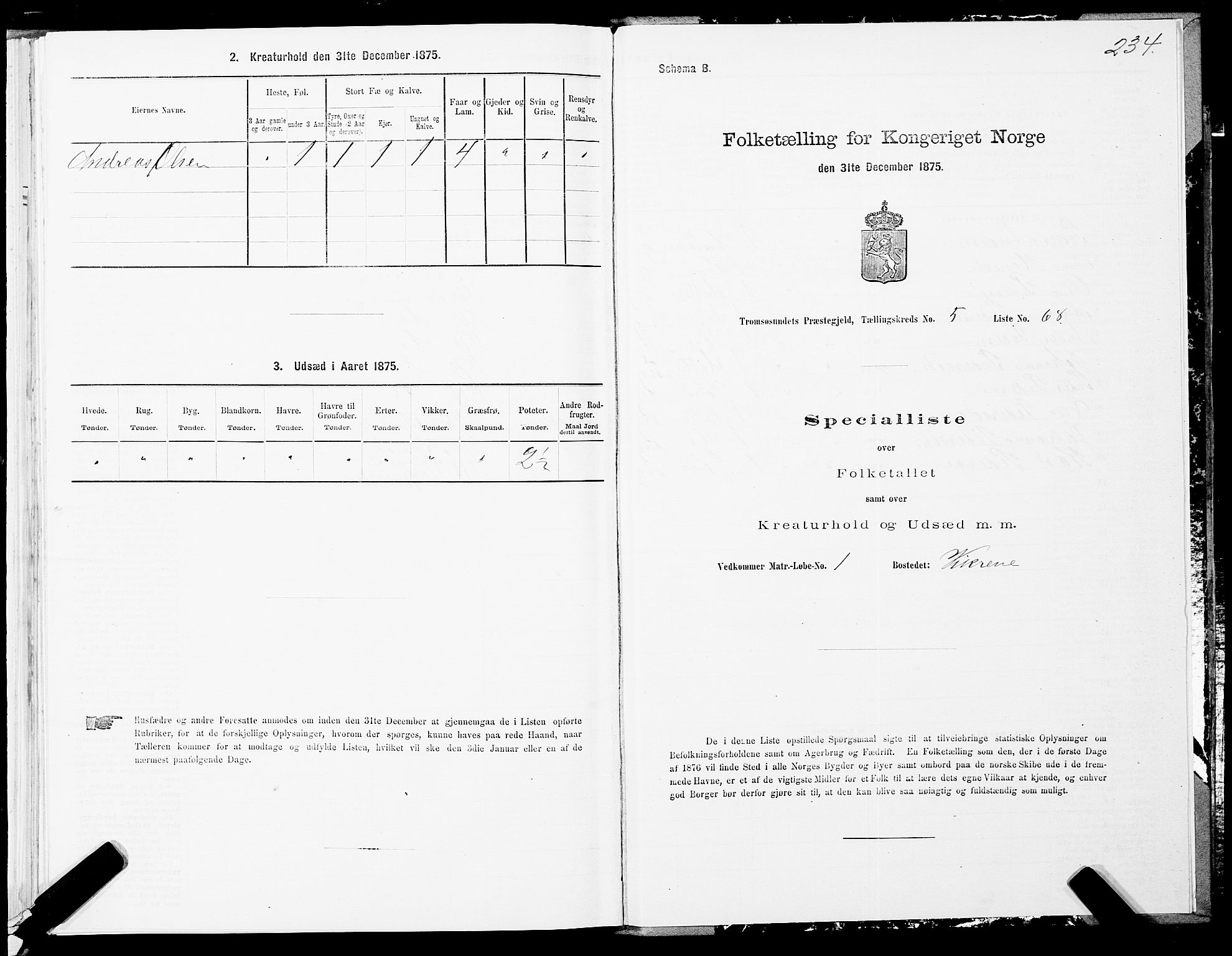 SATØ, 1875 census for 1934P Tromsøysund, 1875, p. 3234