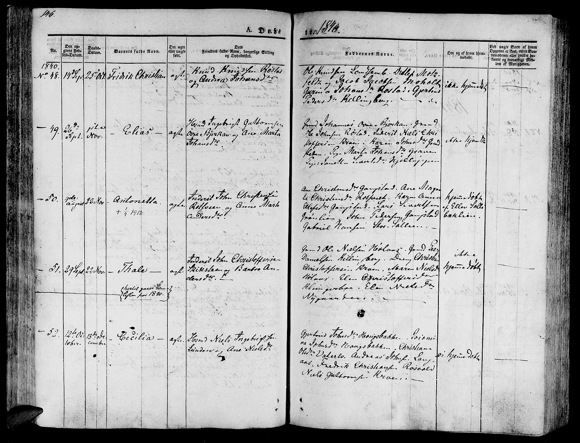 Ministerialprotokoller, klokkerbøker og fødselsregistre - Nord-Trøndelag, SAT/A-1458/701/L0006: Parish register (official) no. 701A06, 1825-1841, p. 146