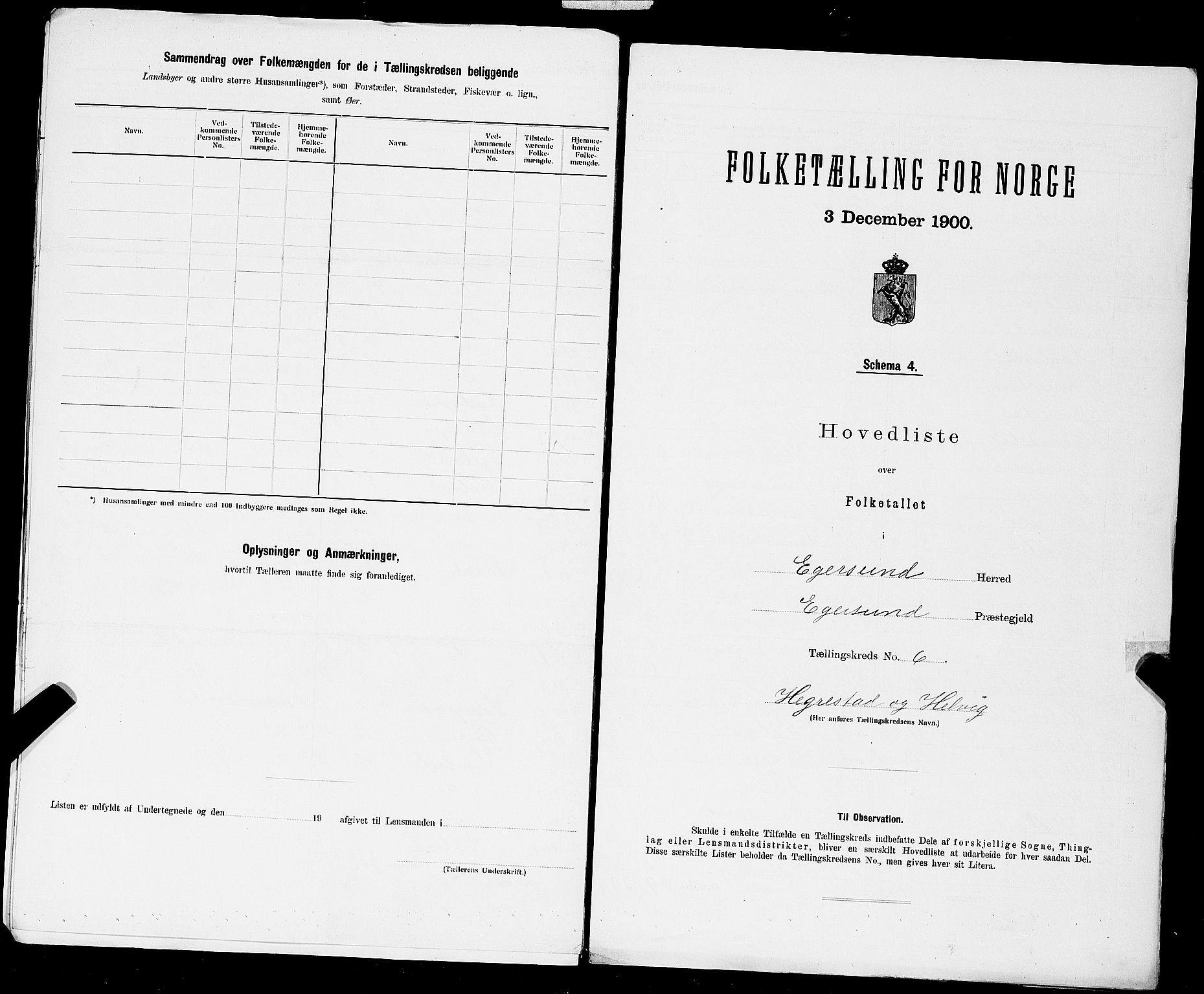 SAST, 1900 census for Eigersund herred, 1900, p. 24