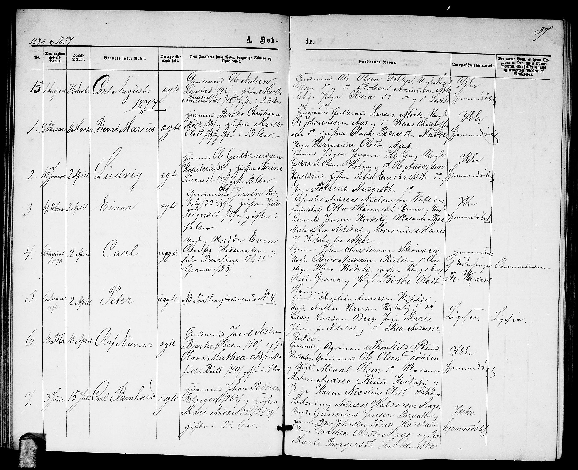 Nittedal prestekontor Kirkebøker, AV/SAO-A-10365a/G/Gb/L0001: Parish register (copy) no. II 1, 1859-1878, p. 37