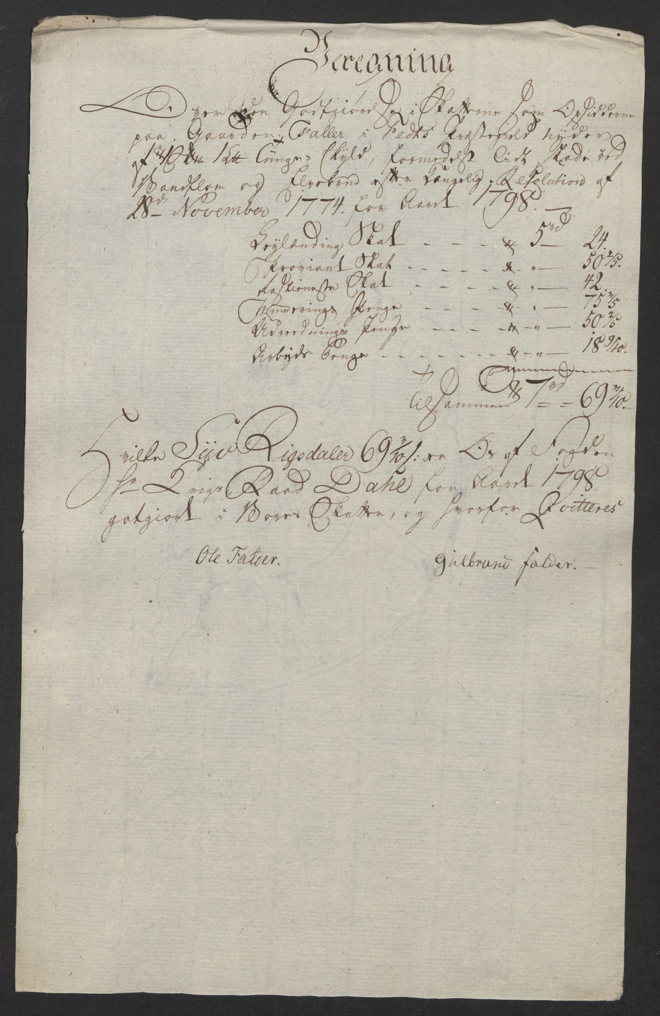 Rentekammeret inntil 1814, Reviderte regnskaper, Fogderegnskap, AV/RA-EA-4092/R11/L0674: Fogderegnskap Nedre Romerike, 1798, p. 300