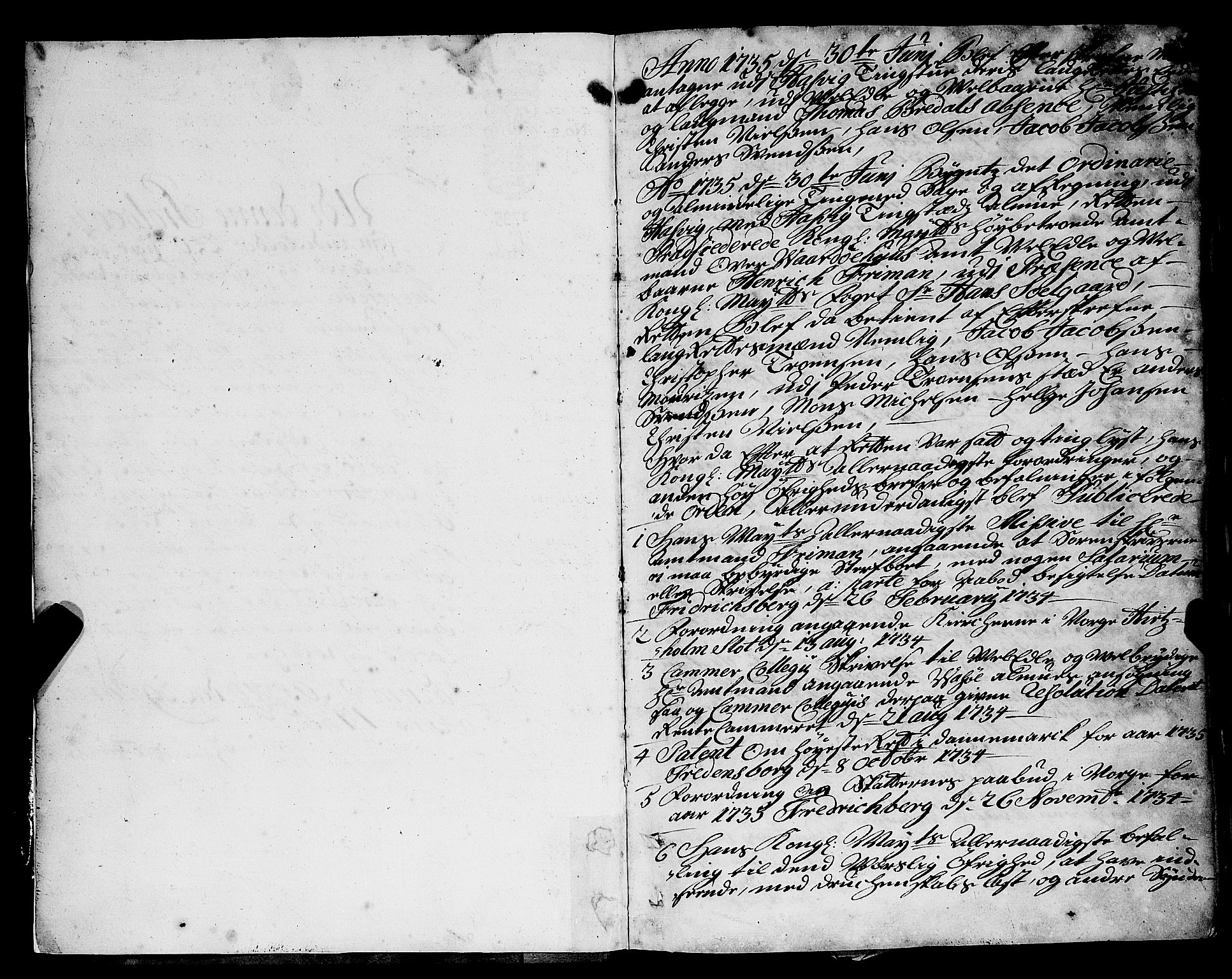 Finnmark sorenskriveri, AV/SATØ-S-0053/F/Fa/L0042: Justisprotokoller, 1735-1738, p. 1b-2a