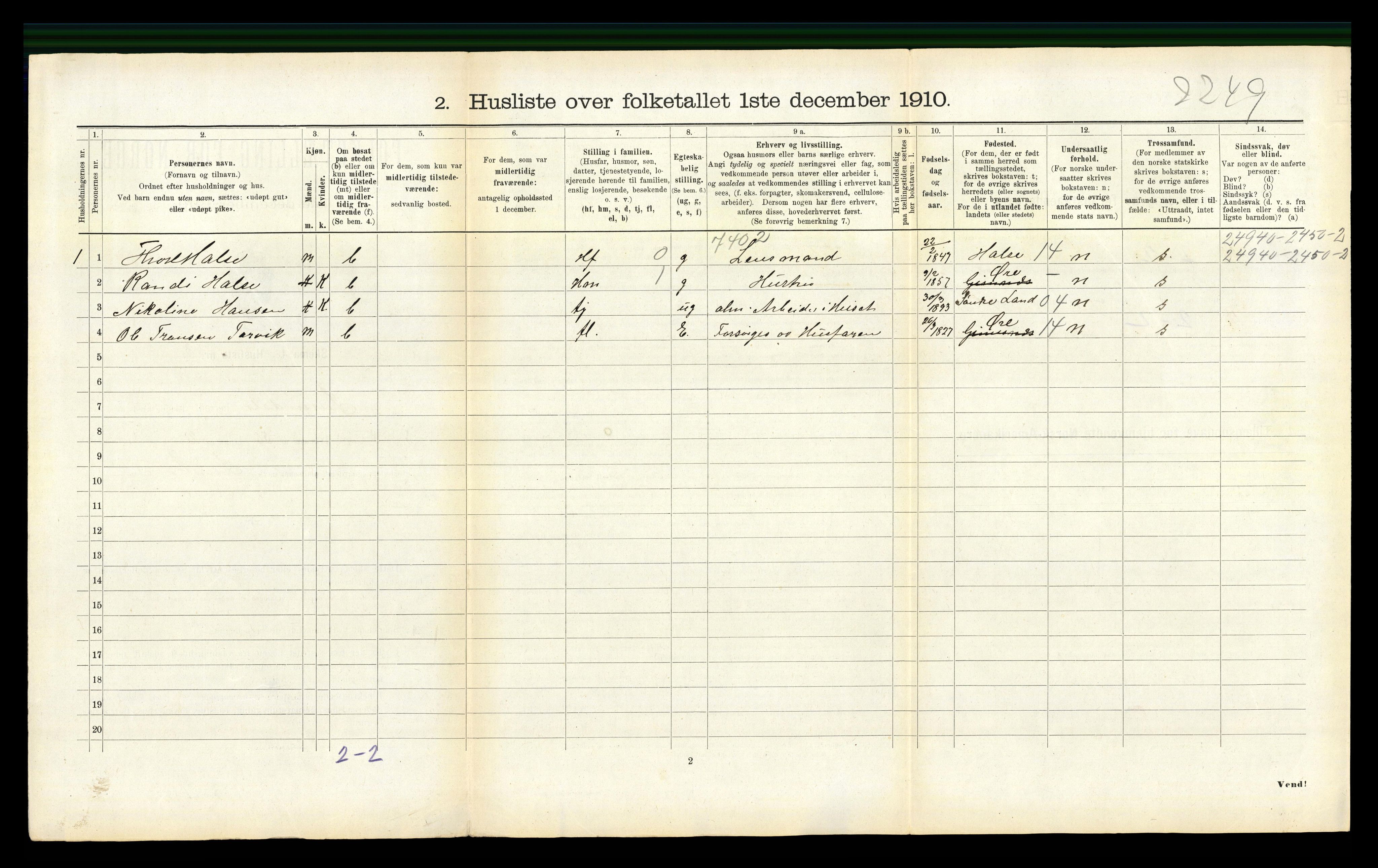 RA, 1910 census for Surnadal, 1910, p. 786