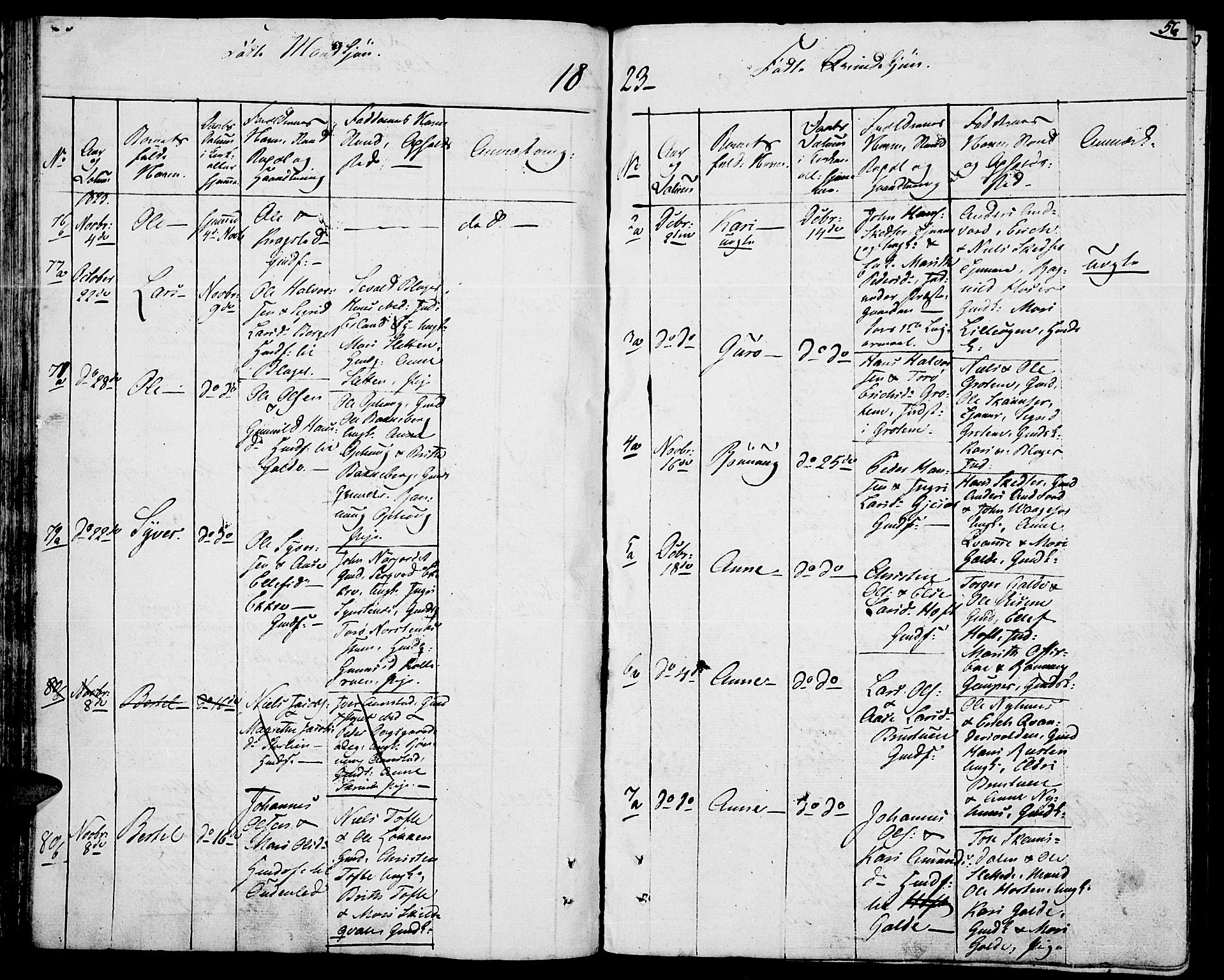 Lom prestekontor, SAH/PREST-070/K/L0003: Parish register (official) no. 3, 1801-1825, p. 56