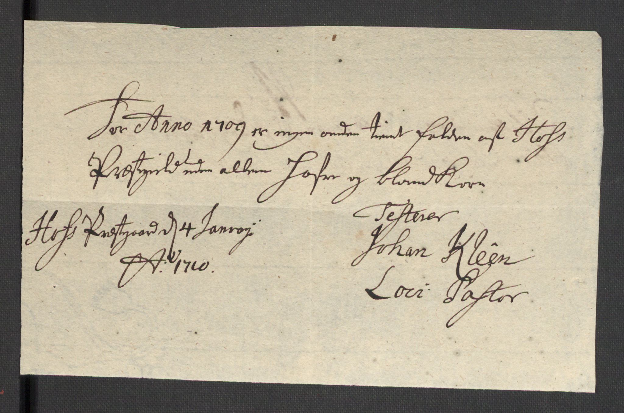 Rentekammeret inntil 1814, Reviderte regnskaper, Fogderegnskap, AV/RA-EA-4092/R32/L1874: Fogderegnskap Jarlsberg grevskap, 1709, p. 173