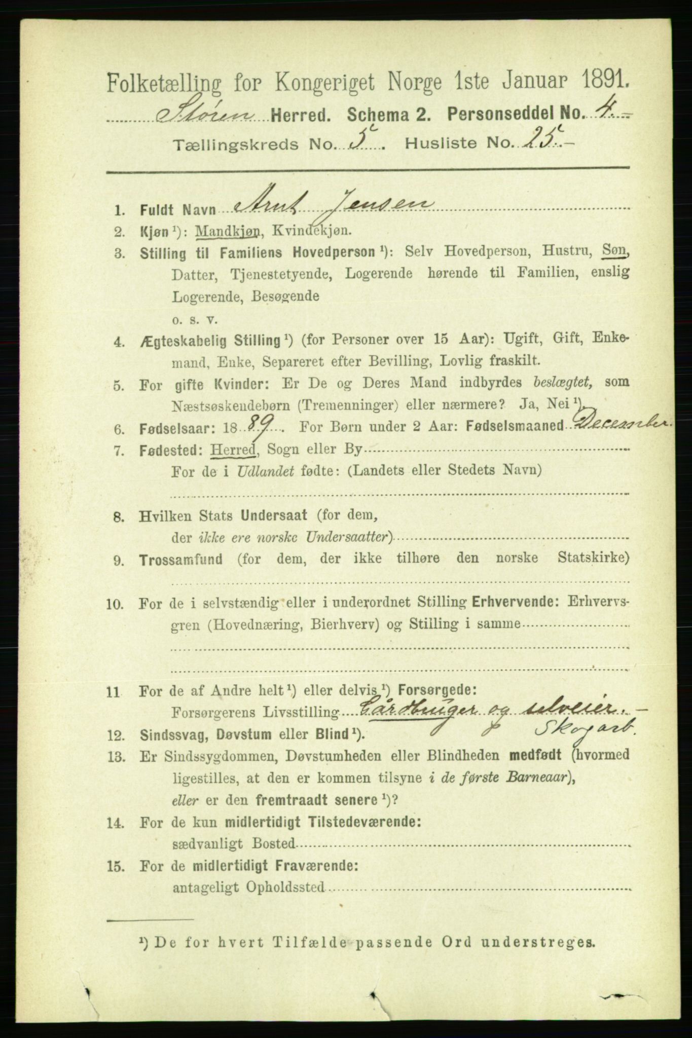 RA, 1891 census for 1648 Støren, 1891, p. 2076