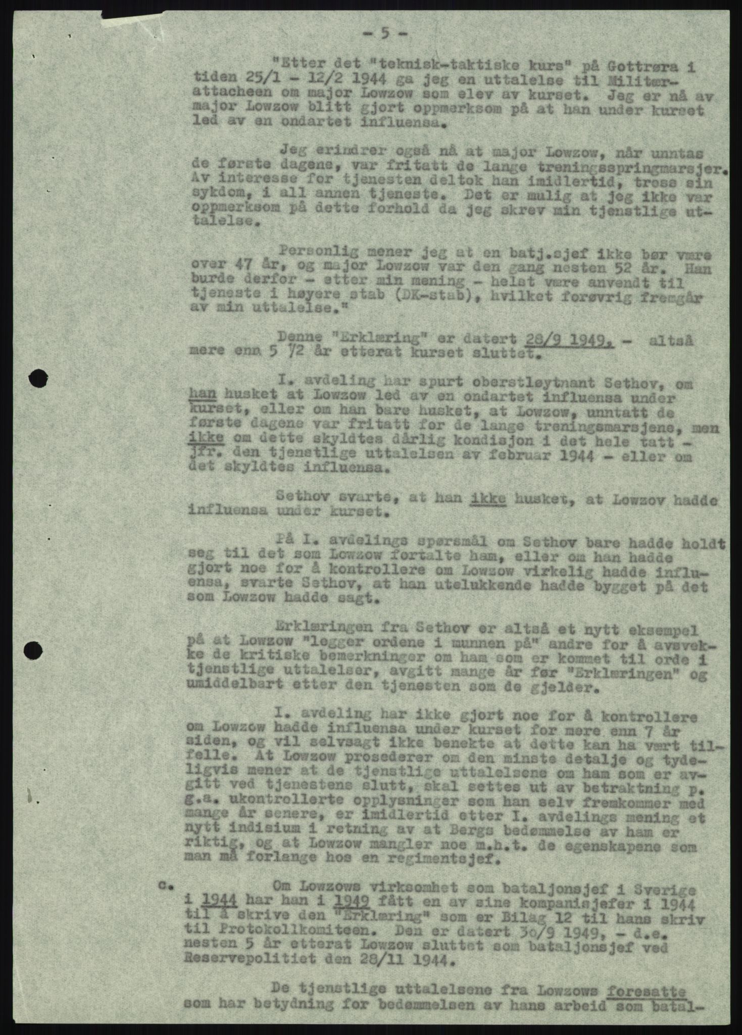 Forsvaret, Forsvarets krigshistoriske avdeling, AV/RA-RAFA-2017/Y/Yb/L0056: II-C-11-136-139  -  1. Divisjon, 1940-1957, p. 695