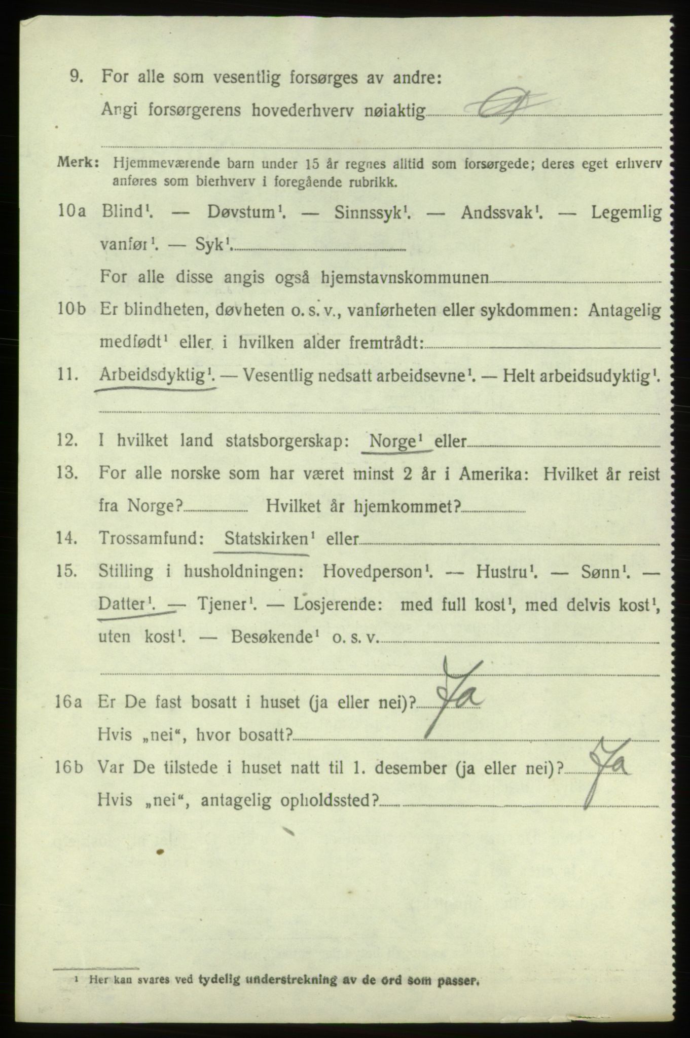 SAB, 1920 census for Stord, 1920, p. 7986