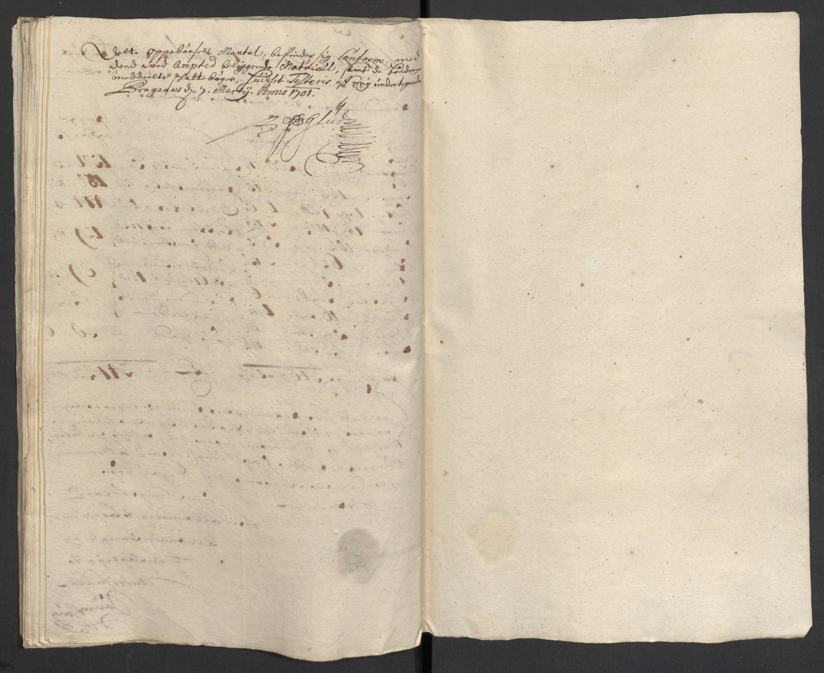 Rentekammeret inntil 1814, Reviderte regnskaper, Fogderegnskap, AV/RA-EA-4092/R30/L1697: Fogderegnskap Hurum, Røyken, Eiker og Lier, 1700-1701, p. 102